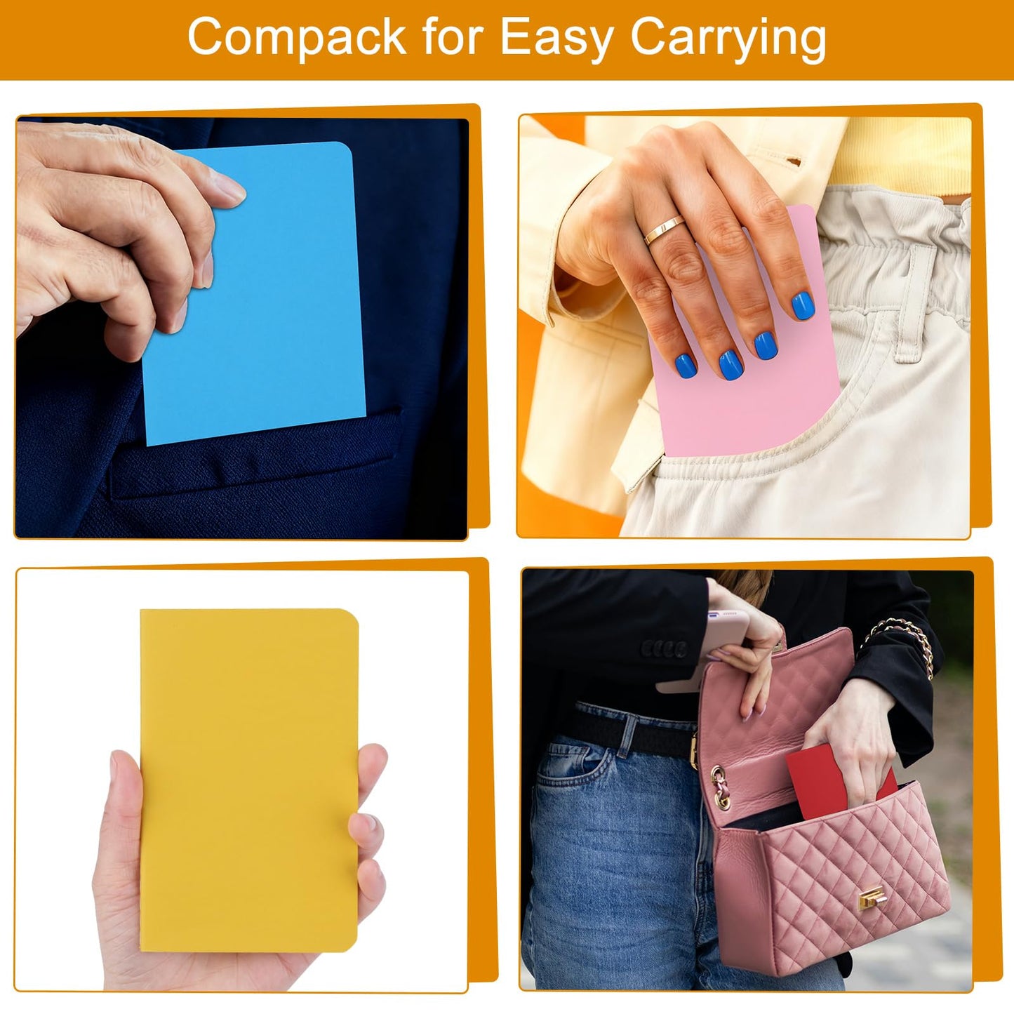 ZCZN 120 Pack Mini Pocket Notebooks Bulk, 3.5 X 5.5 Inches Mini Journals, 30 Sheets/60 Pages, Colorful Cover Notepads for Writing, Planing, Work, Memo (120, Lined)