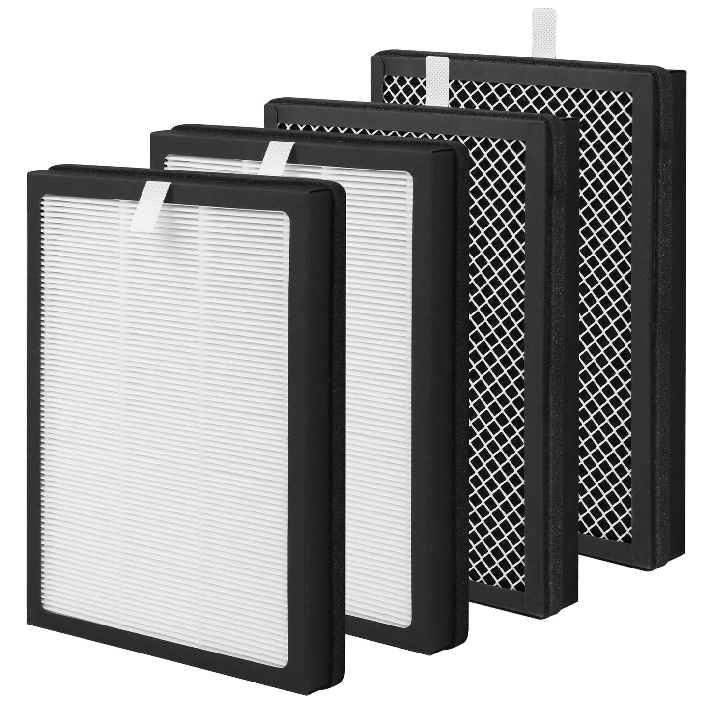 Breabetter 4-Pack CAP-500FPK Replacement Filter Compatible with Cuisinart CAP-500FPK Air Purifier, 3-in-1 Filtration