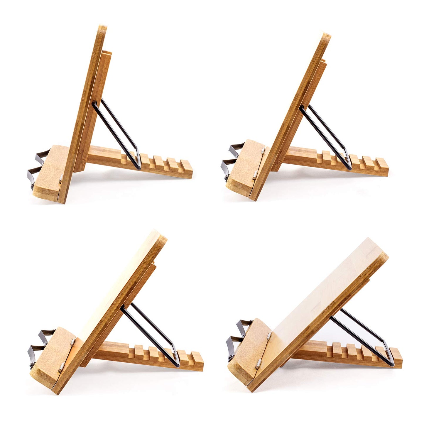 (19.68 x 14 Inches) Extra Large A+ XL Bamboo Book Stand for Textbooks Reading Hands Free,Cookbook Stand,Laptop,iPad,Tablet PC,Music Book,with Adjustable Motherboard Angle