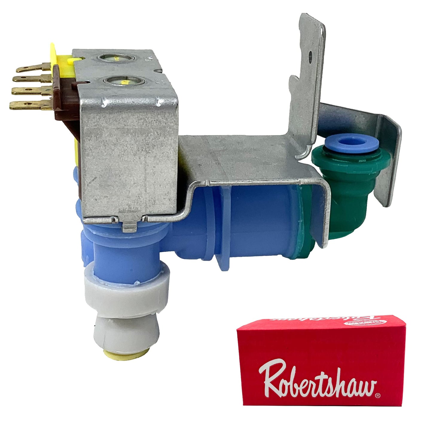 [WP12544124 Valve OEM Mania] WP12544124 (IMV-124, K-77198) NEW Robertshaw Produced for Whirlpool Refrigerator Water Valve Replacement Part 12544124 AP6005465 PS11738514 1541085