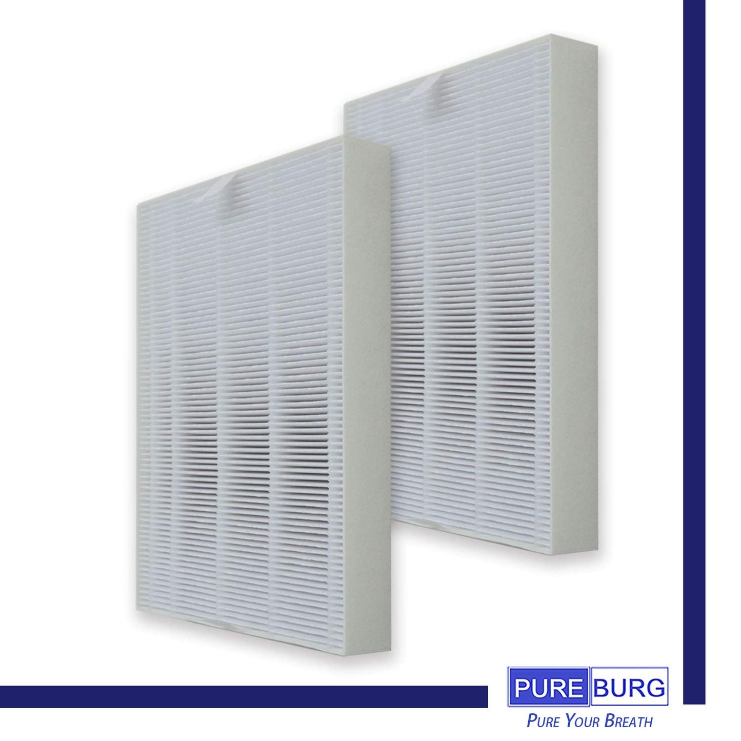 PUREBURG Replacement Filter Compatible with Coway AP-1216L Tower Mighty Air Purifier,H13 HEPA Activated Carbon Pre-Filters Air Clean Dust VOCs Odor (2+8)