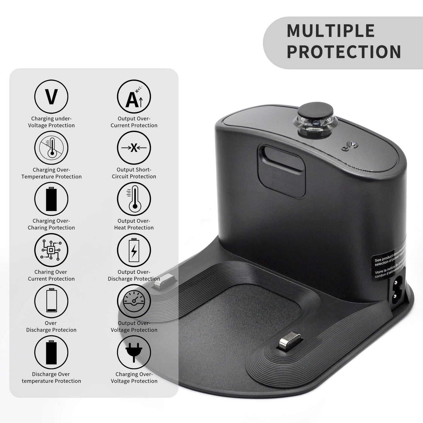 Charging Base, Charger Dock, Docking Station, for Roomba Charger, for iRobot Roomba 500 600 700 800 900 510 530 536 650 654 660 770 790 870 880 980 i7 i8 i6 i4 i3 i1 ADF-N1 17064 4452369 17170