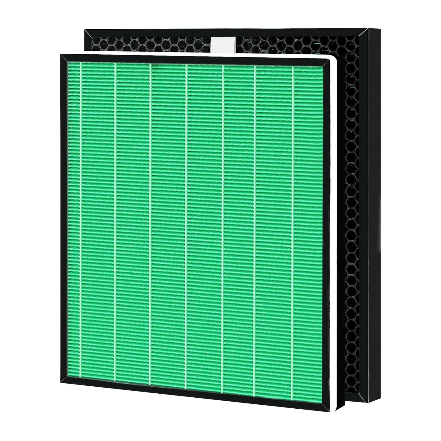 Asheviller Airmega 250/250S Filter Replacement, Compatible with Coway Airmega 250S and Coway Airmega 250 Air Purifier, Max 2 Green True HEPA and Active Carbon Filter, 2 Pack