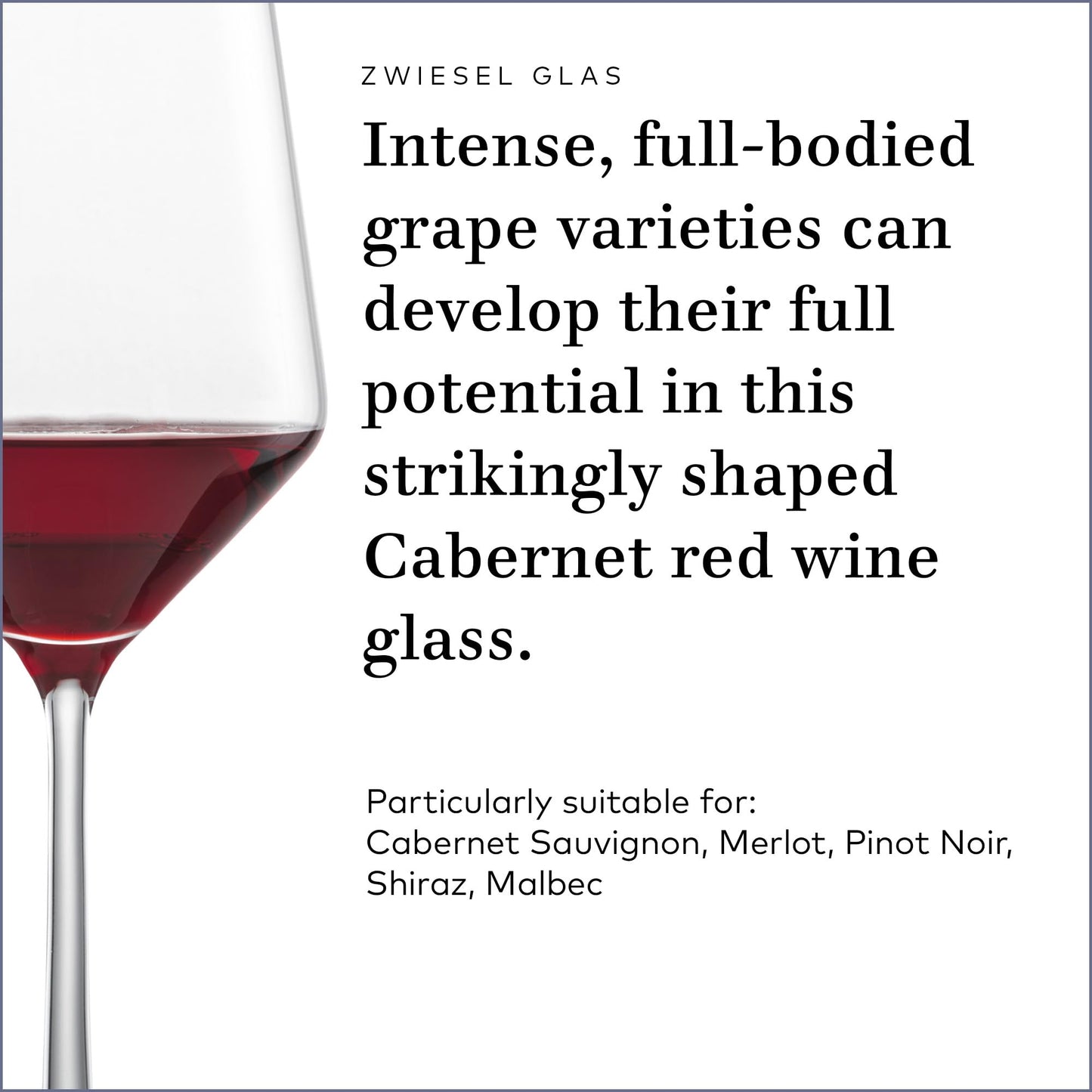 ZWIESEL GLAS Pure Cabernet Red Wine Glass (Set of 6), Graceful Wine Glasses for Red Wine, Dishwasher-Safe Tritan Crystal Glasses, Made in Germany (18 Ounce)