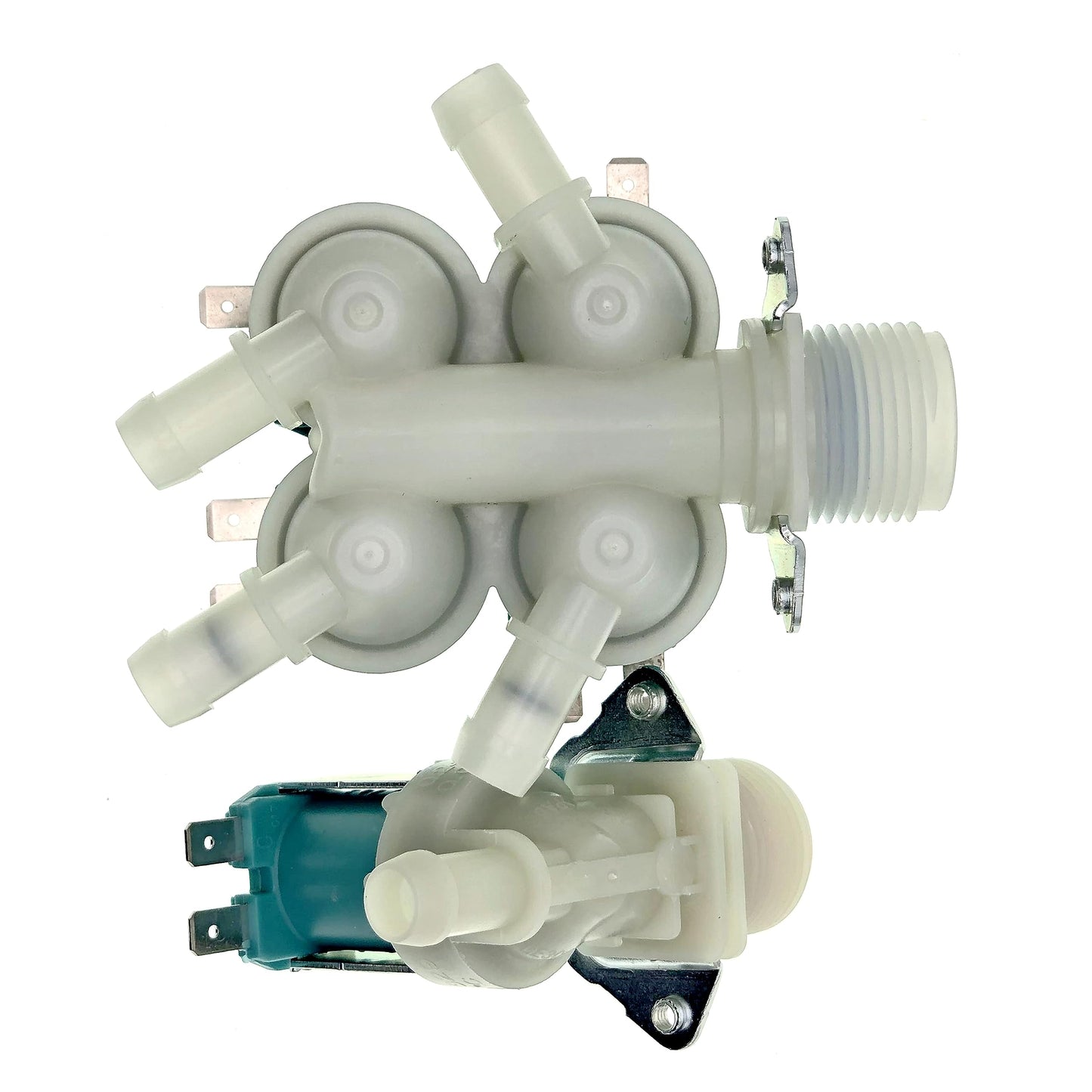 DC62-00214M+DC62-30314K Washer Cold & Hot Water Inlet Valve Fit for Samsung, Maytag Washer, Replace AP5623062, 2979589, PS4208704, DC62-30314H, 1810145 120V 60Hz.
