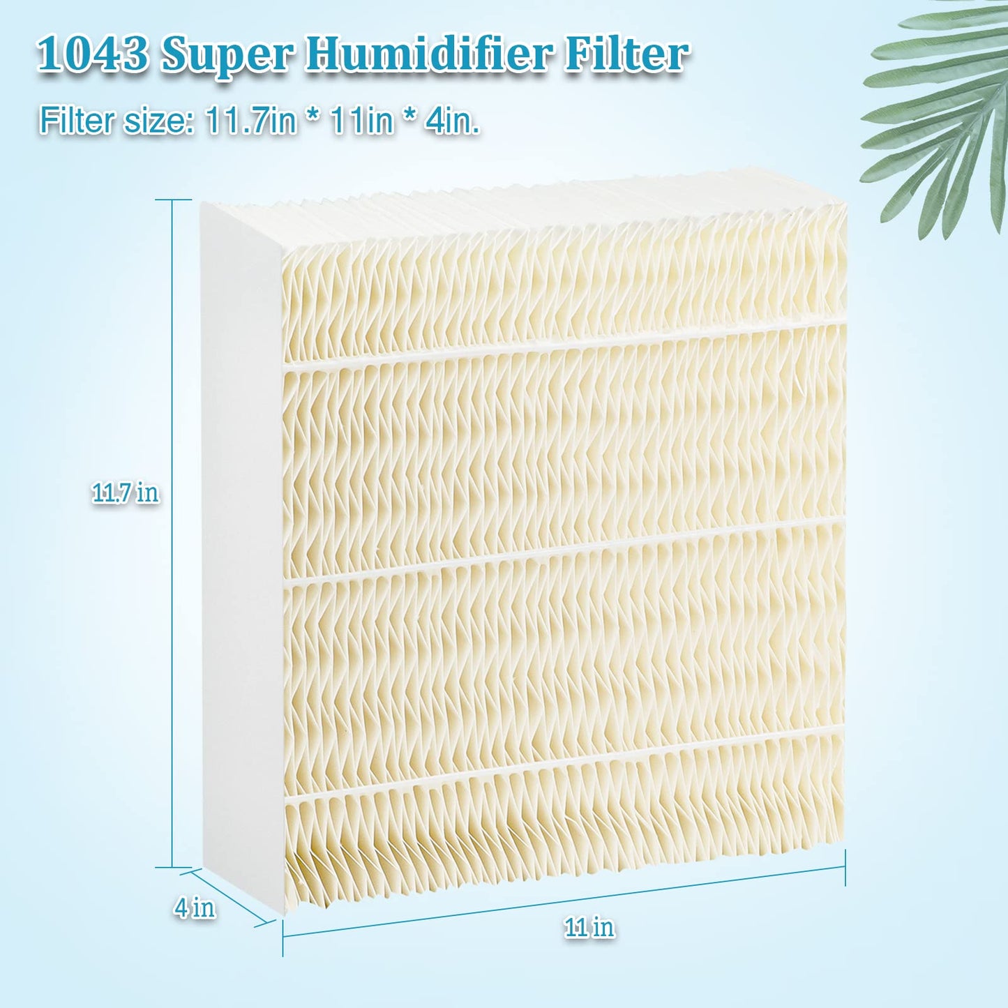1043 Super Wick Humidifier Filter fit for AIRCARE EP9500 EP9700 EP9800 EP9R500 EP9R800 826000 826800 831000 Bemis Space.Saver 800 8000 Series Humidifier Filter Replacement 2 Pack by Fetechmate