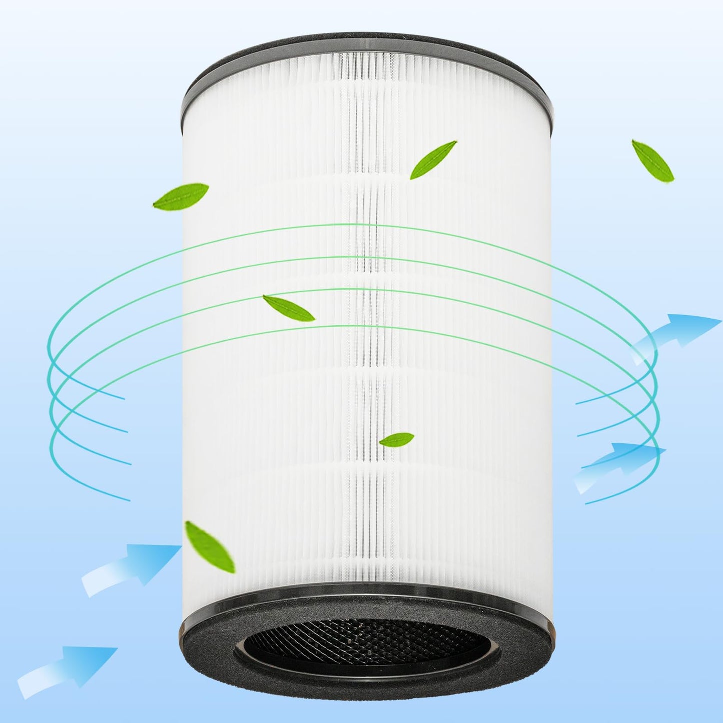 WOCASE 2 Pack AP-T45 AP-40FT Filters Replacement,True HEPA Filter Compatible with Homedics Total Clean 5-in-1 Air Cleaner Purifier AP-T40FL,AP-T40WT,AP-T40WTAR,AP-T45,AP-T45-BK,AP-T45-WT,Part #1461901