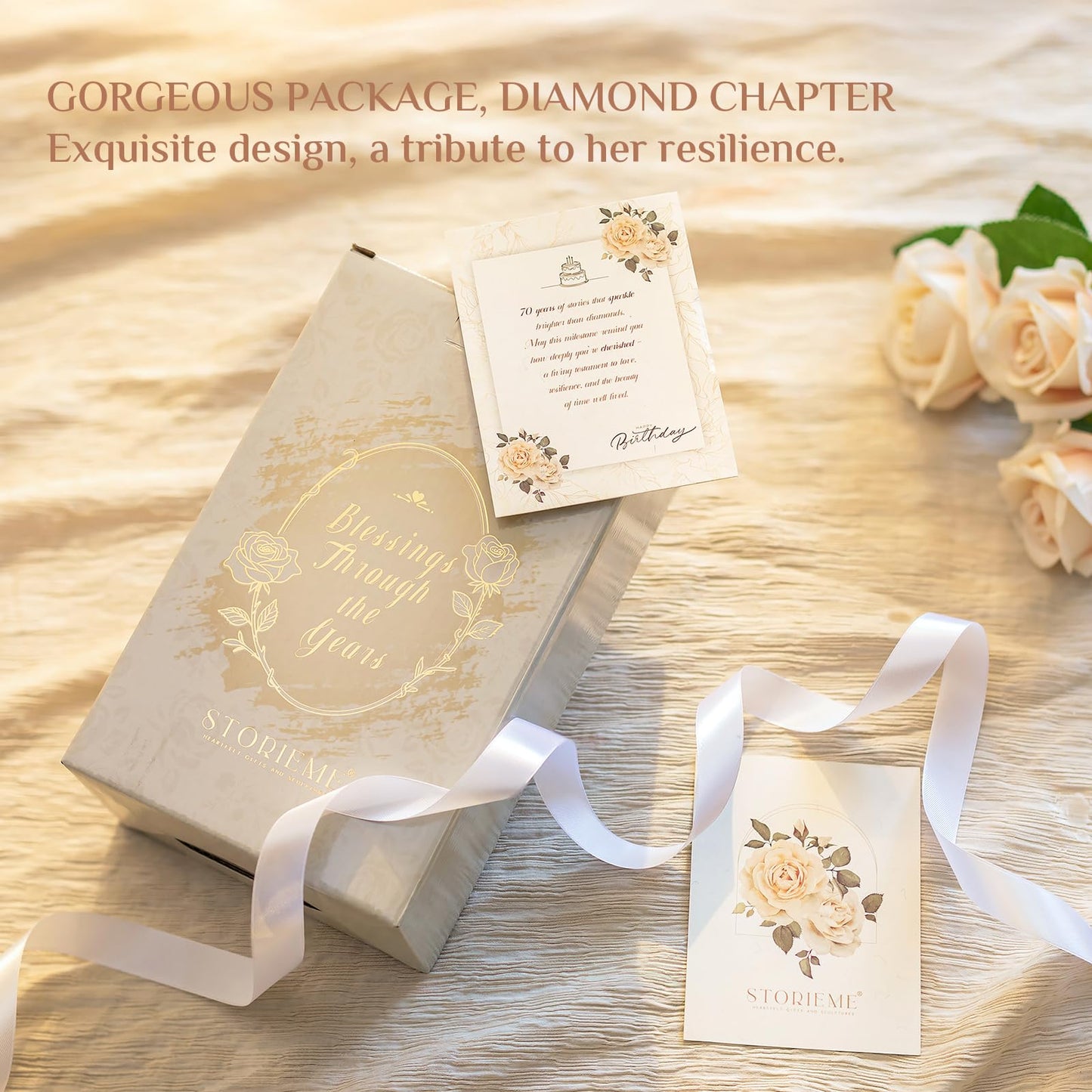 Storieme 70th Birthday Gifts for Women: Best Birthday Gifts for Mom Daughter Friend Happy Birthday Gift for 70 Year Old Woman