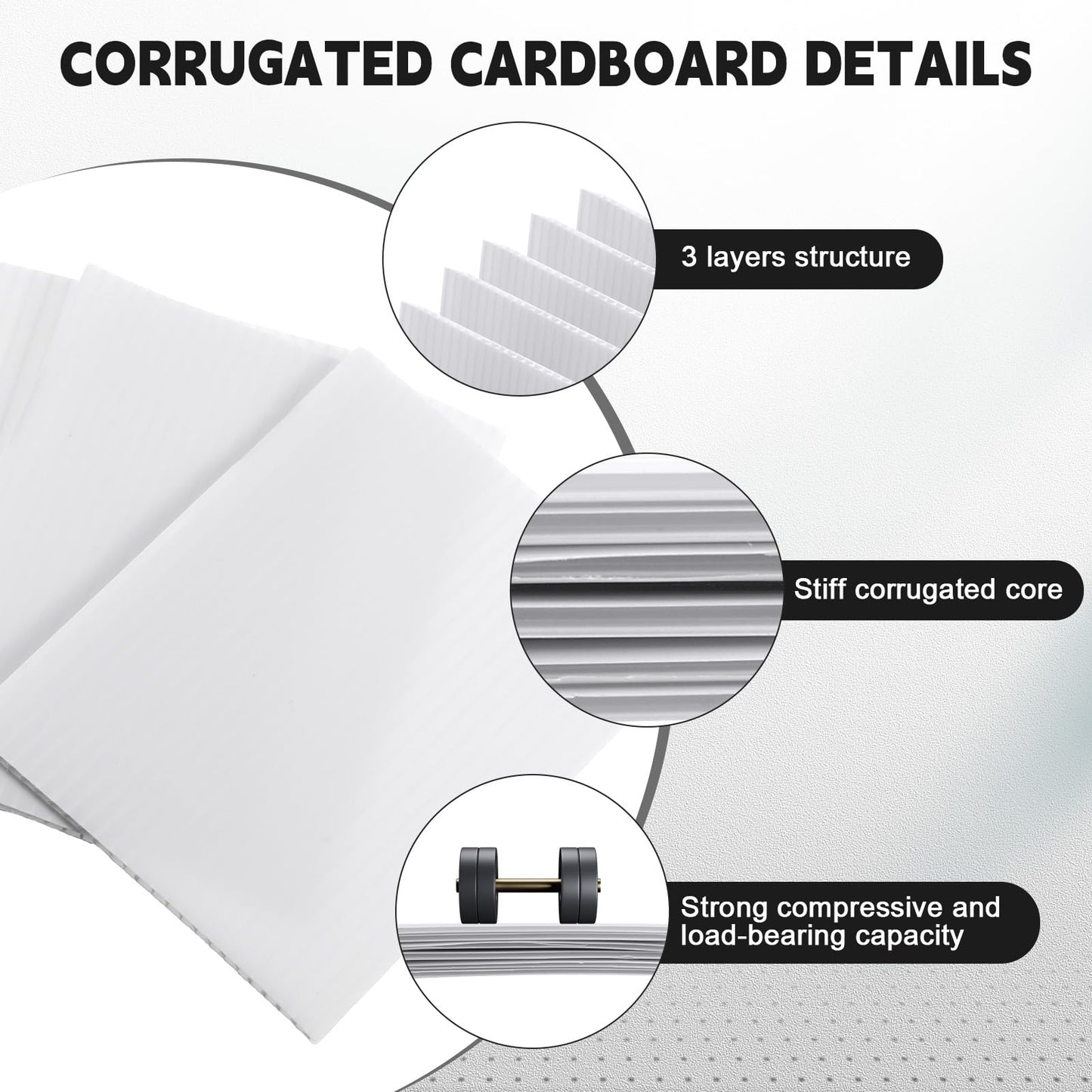 Engrowtic 302 Pcs Trading Card Shipping Protector Set Include 200 Precut Plastic Inserts Card Mailers 100 Poly Bubble Mailers Padded Envelopes and 2 Masking Tape(Black,4.5 x 3.5 Inch)