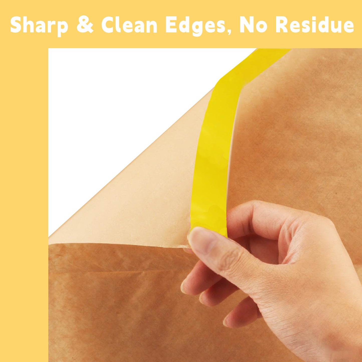 sanian Painter's Pre-Taped Masking Paper and Masking Tape in one Kraft Paper Roll 8 Pack 12" x 65 Feet(Each roll) Total 520 feet Paper is PRE-Folded
