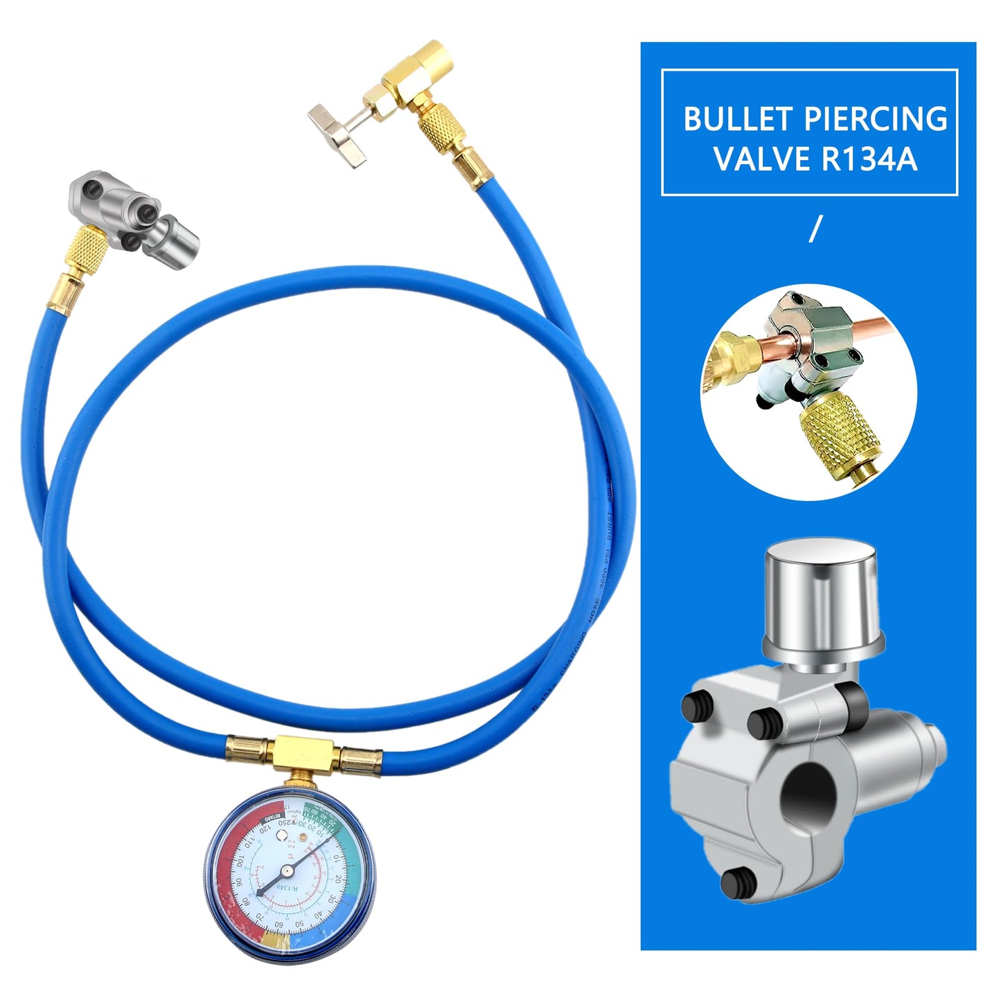 Swakuta 10 Pack Bullet Piercing Valve Kits - BPV-31 Compatible Adjustable Valve for Refrigerator Tap - 1/4, 5/16, 3/8 Inch - Replace BPV31D, AP4502525, GPV14, GPV31, GPV38, GPV56, MPV31