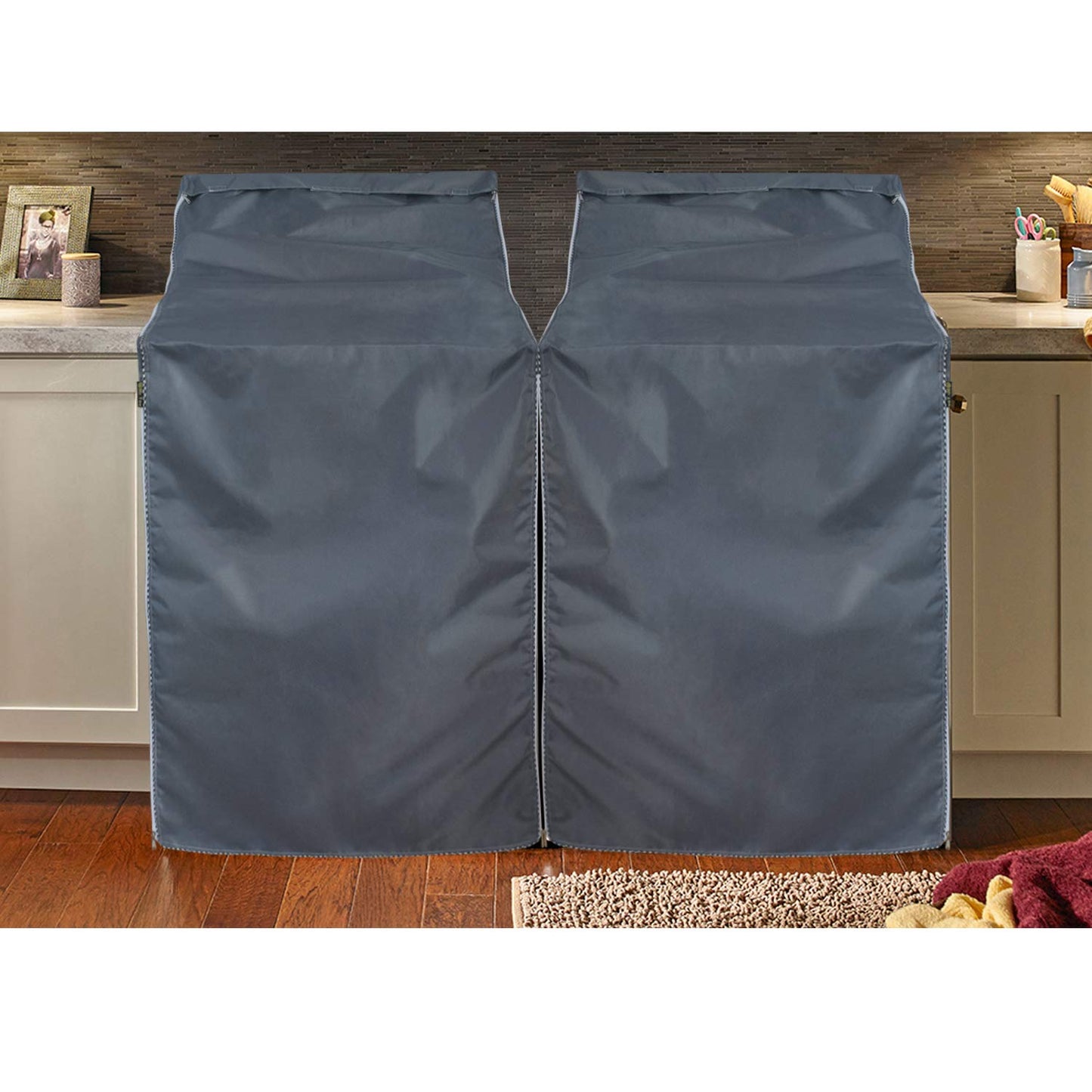 Mr. You Washing Machine Cover for Top-Load Washers – Heavy Duty Outdoor Protection for Most Washers and Dryers, W29” x D28” x H40” (Black,2 Pack)