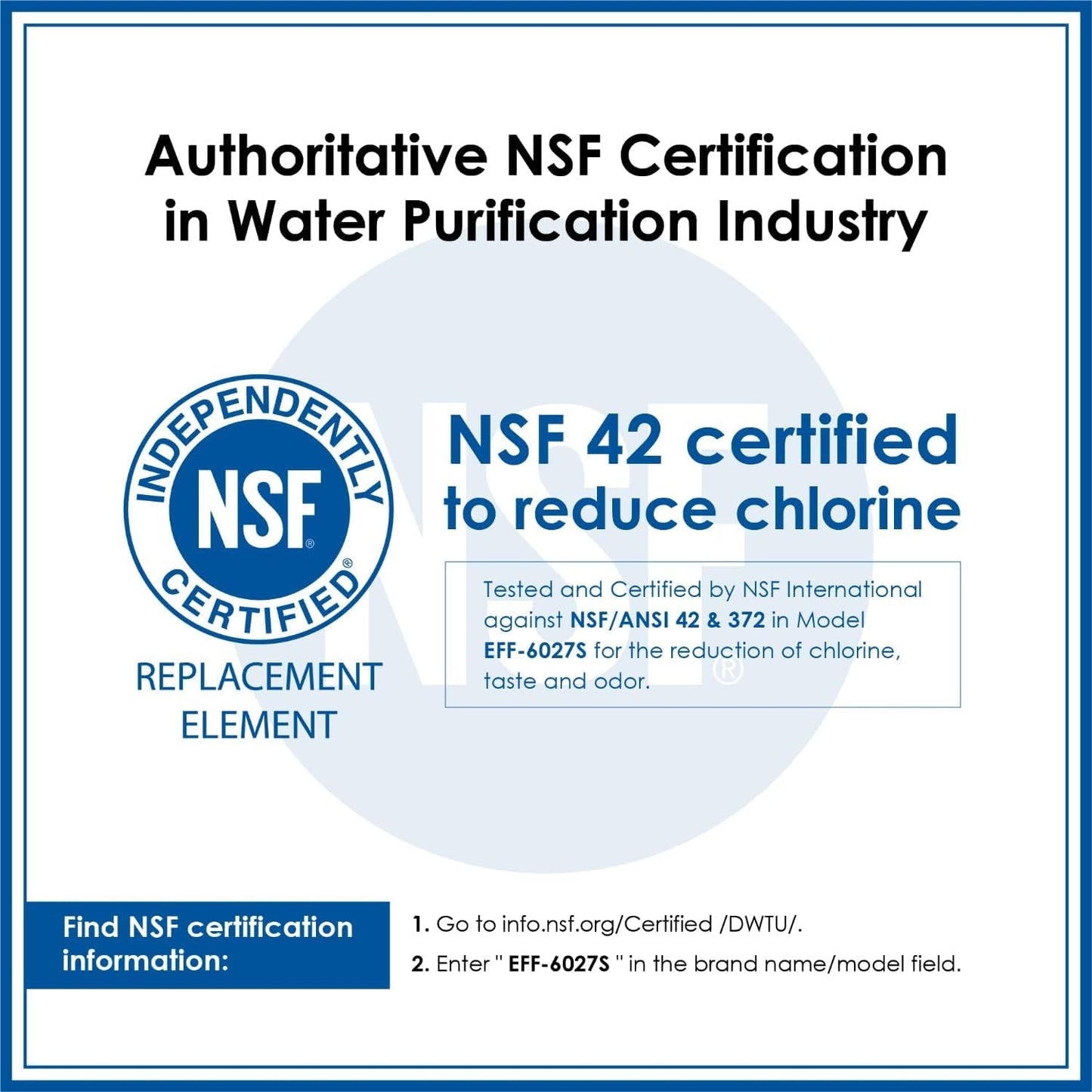Waterdrop WD-F27 Replacement for Samsung® Refrigerator Water Filter HAF-CIN/EXP, DA29-00020B, HAF-CIN, RF28HMEDBSR, RF263BEAESR, RS25J500DSR, RF263TEAESG, HDX FMS-2, DA97-08006A-1, 6 Pack