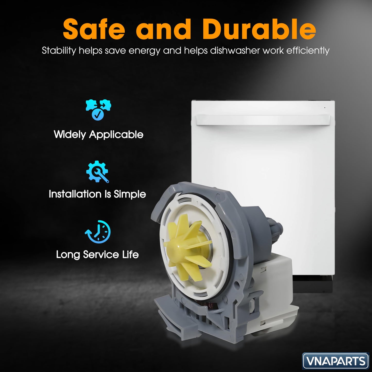 W10348269 Dishwasher Drain Pump Fit for Kenmore Whirlpool Maytag Dishwasher WDTA50SAHZ0 WDT750SAHZ0 WDT720PADM2 WDT730PAHZ0 WDT720PADB2 WDF560SAFM2 WDF520PADW7 WDF520PADM7 WDT710PAHZ1 WDT970SAHV0