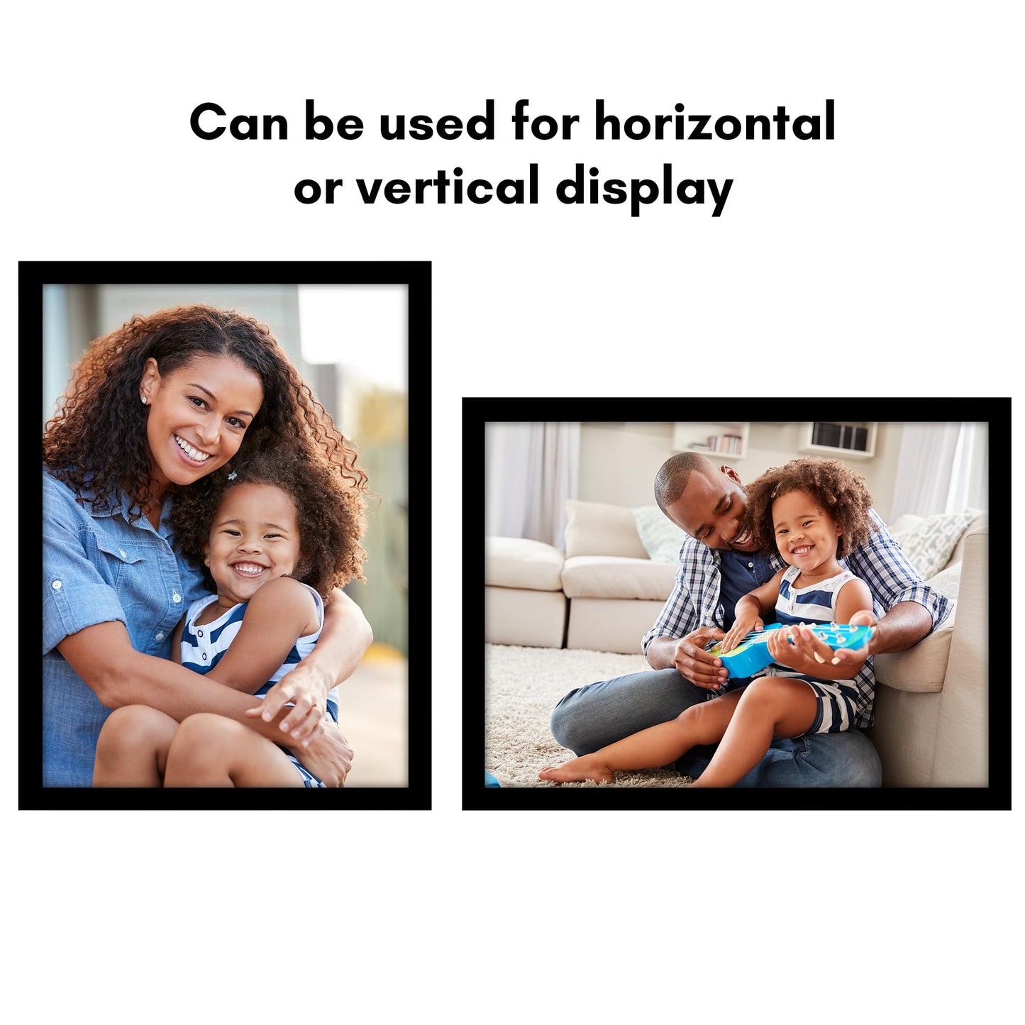 Americanflat 16x22 Picture Frame with Polished Plexiglass - Black Picture Frame - Wide Photo Frames Made of Engineered Wood for Vertical or Horizontal Wall Display - Epic Collection - Black