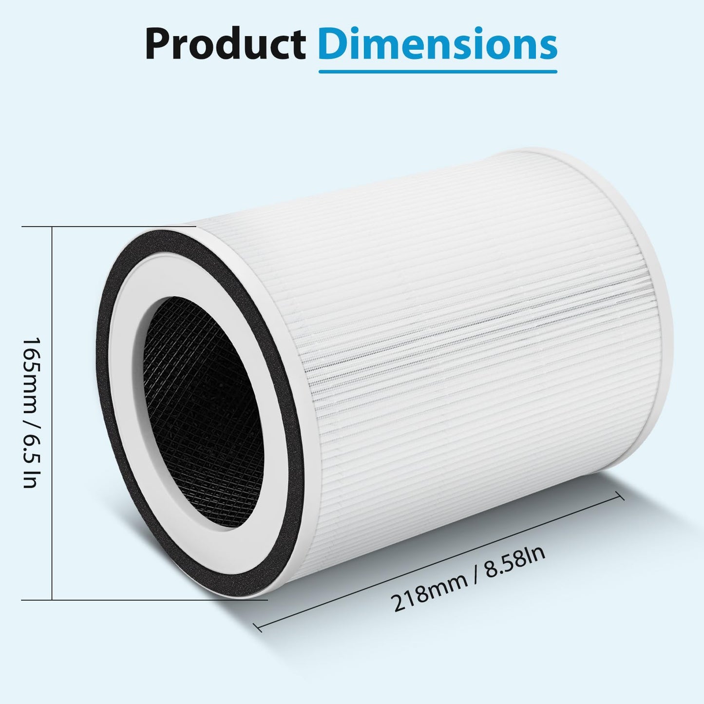 Sinnya True HEPA Kilo Filter Replacement Compatible with Afloia Kilo, KILOPLUS, KILOPRO, MIRO, MIRO PRO and MORENTO MR-Kilo, Kalo, 2 Pack