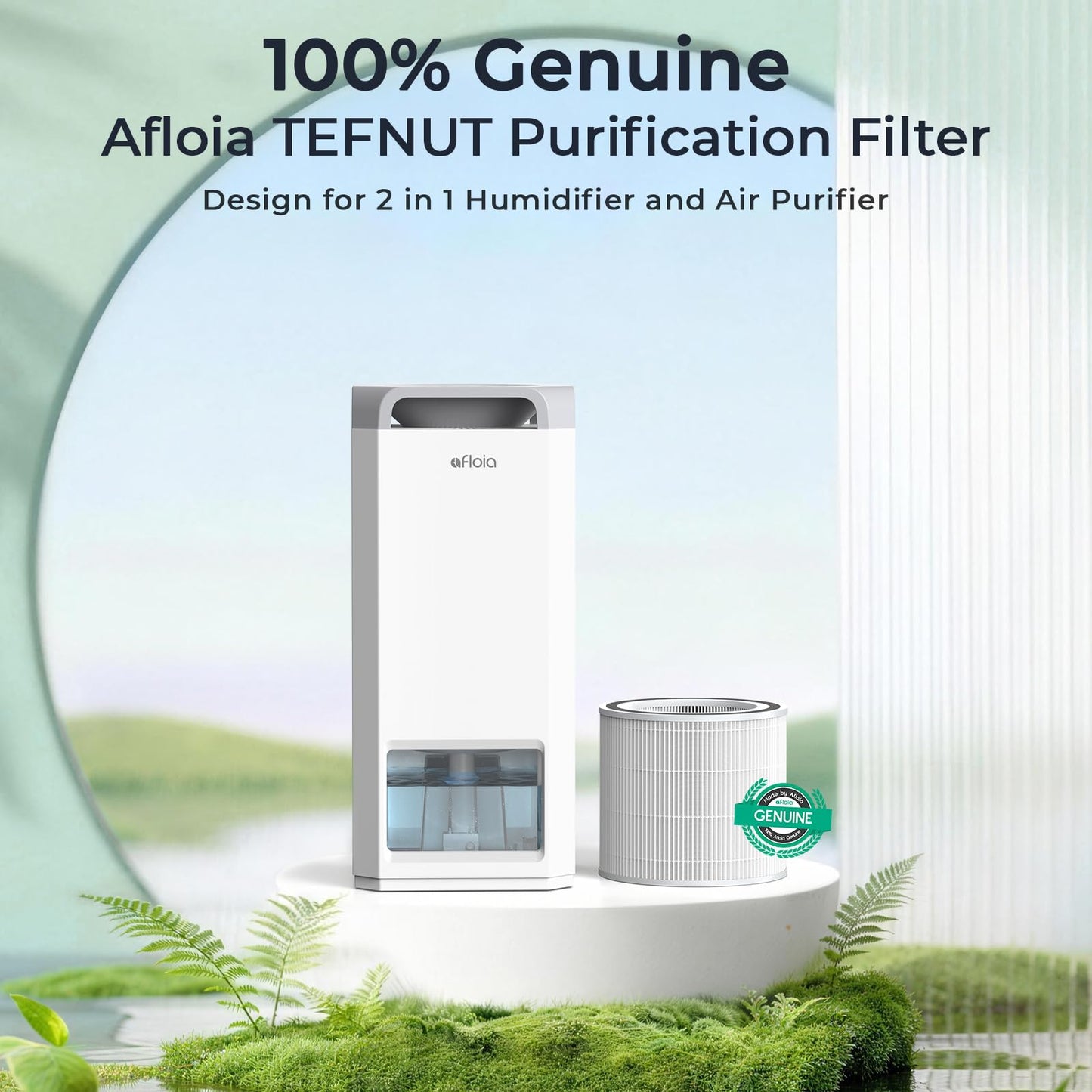 Afloia High-Efficiency Purification Filter Compatible with TEFNUT 2 in 1 Humidifier and Air Purifier in One Combo