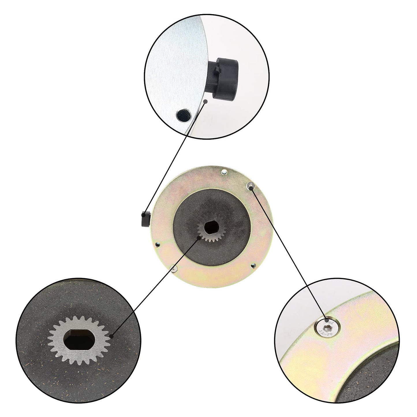 10L0L Golf Cart Motor Brake Replacement Fits EZGO RXV 2008-2011 Electric Replaces OEM #610065