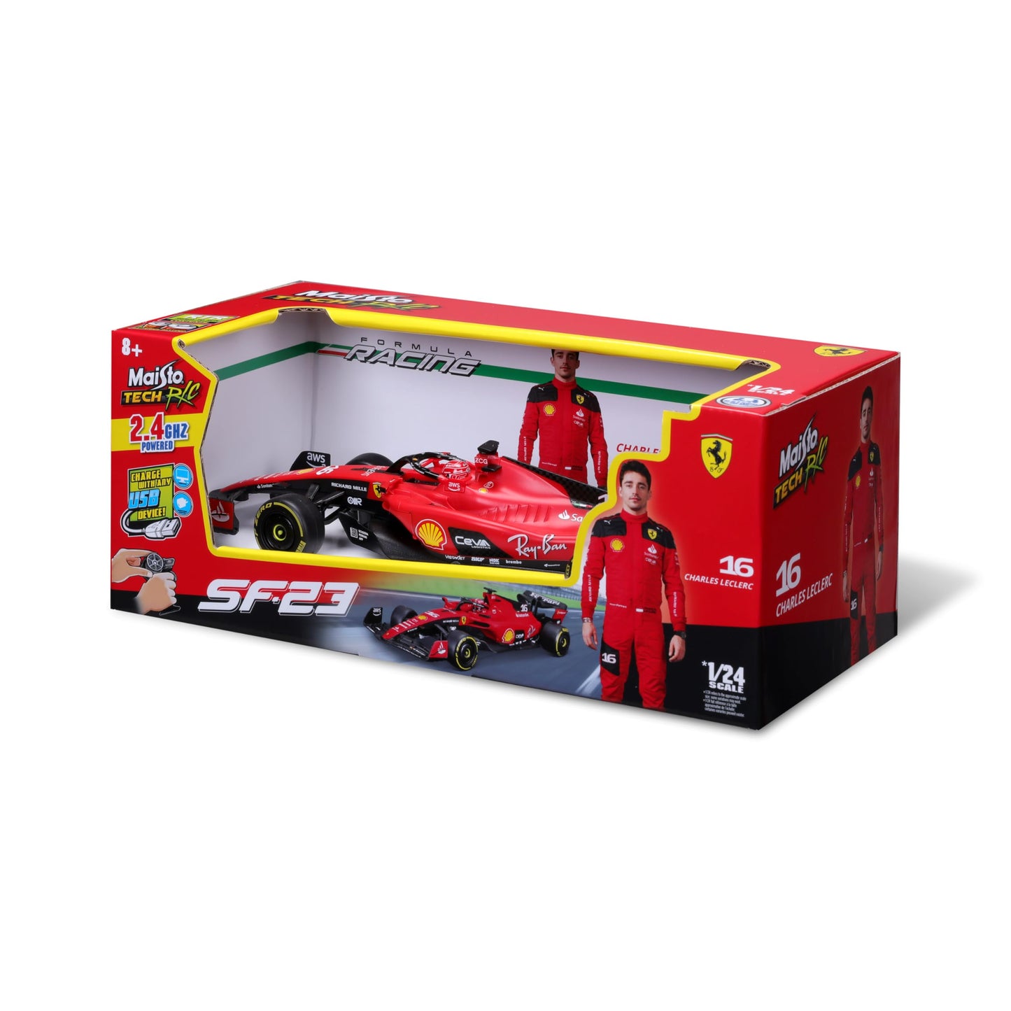 Maisto Tech RC F1 1:24 Ferrari SF-23 (2023) - Leclerc #16