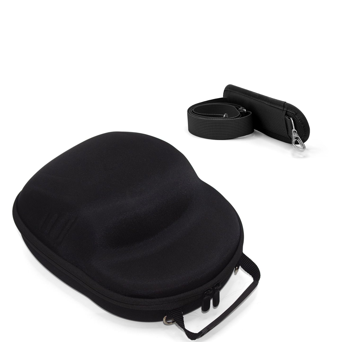HZJYW Hat Travel Case,Hat Case for Baseball Caps with Carrying Handle and Adjustable Shoulder Strap,Organizer Protects up to 6 Hats, Box for Travel and Home Storage(Black)