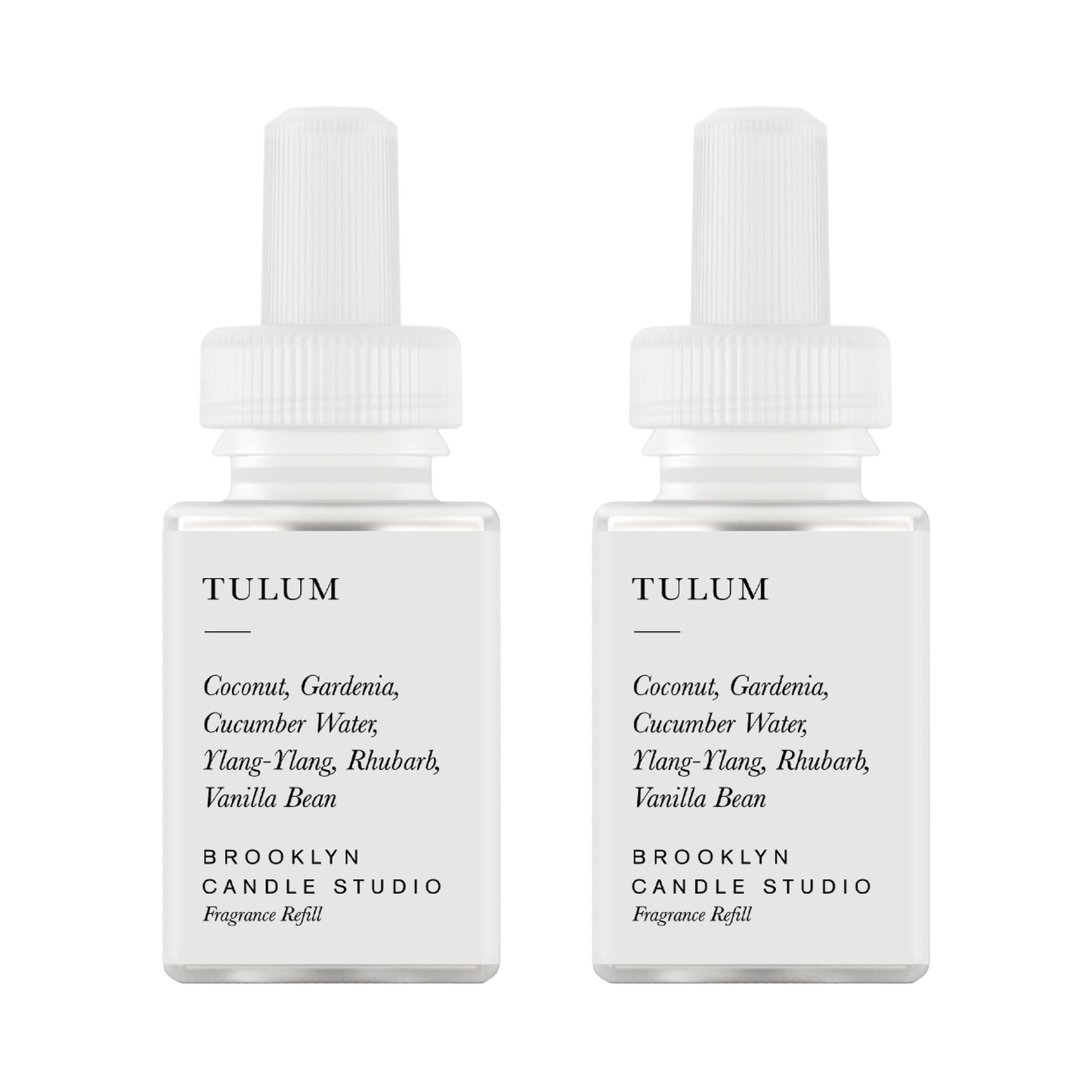 Pura & Brooklyn Candle Studio Home Scent Refill - Smart Home Air Diffuser - Long-Lasting Luxury Fragrance per Refill - Home Essential - Clean & Safe Diffuser Fragrance - 2 Pack, Tulum