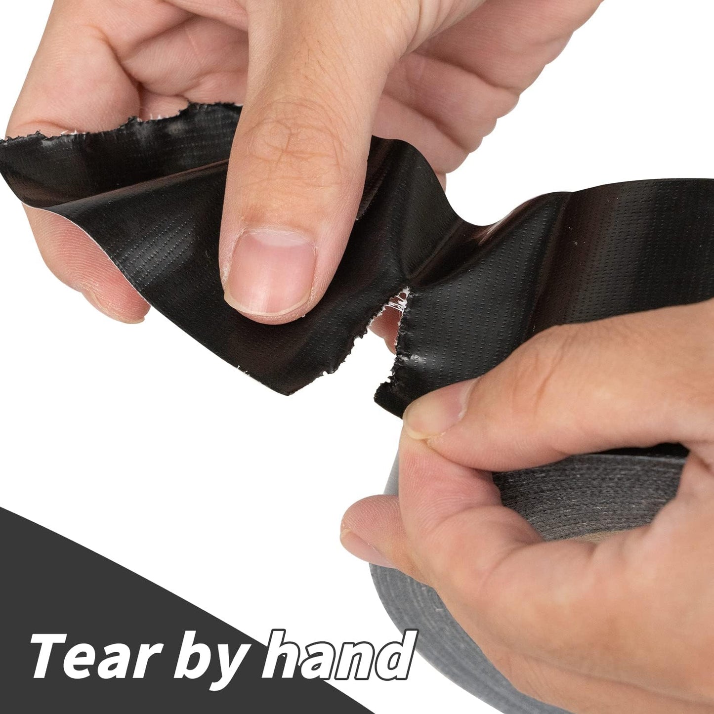 16 Pack Black Duct Tape Heavy Duty Bulk, 2 inch x 30 Yards,Strong No Residue All-Weather Duct Tape, Waterproof, Tear by Hand, Multi-Use for Indoor & Outdoor Repairs, Industrial, Professional Use