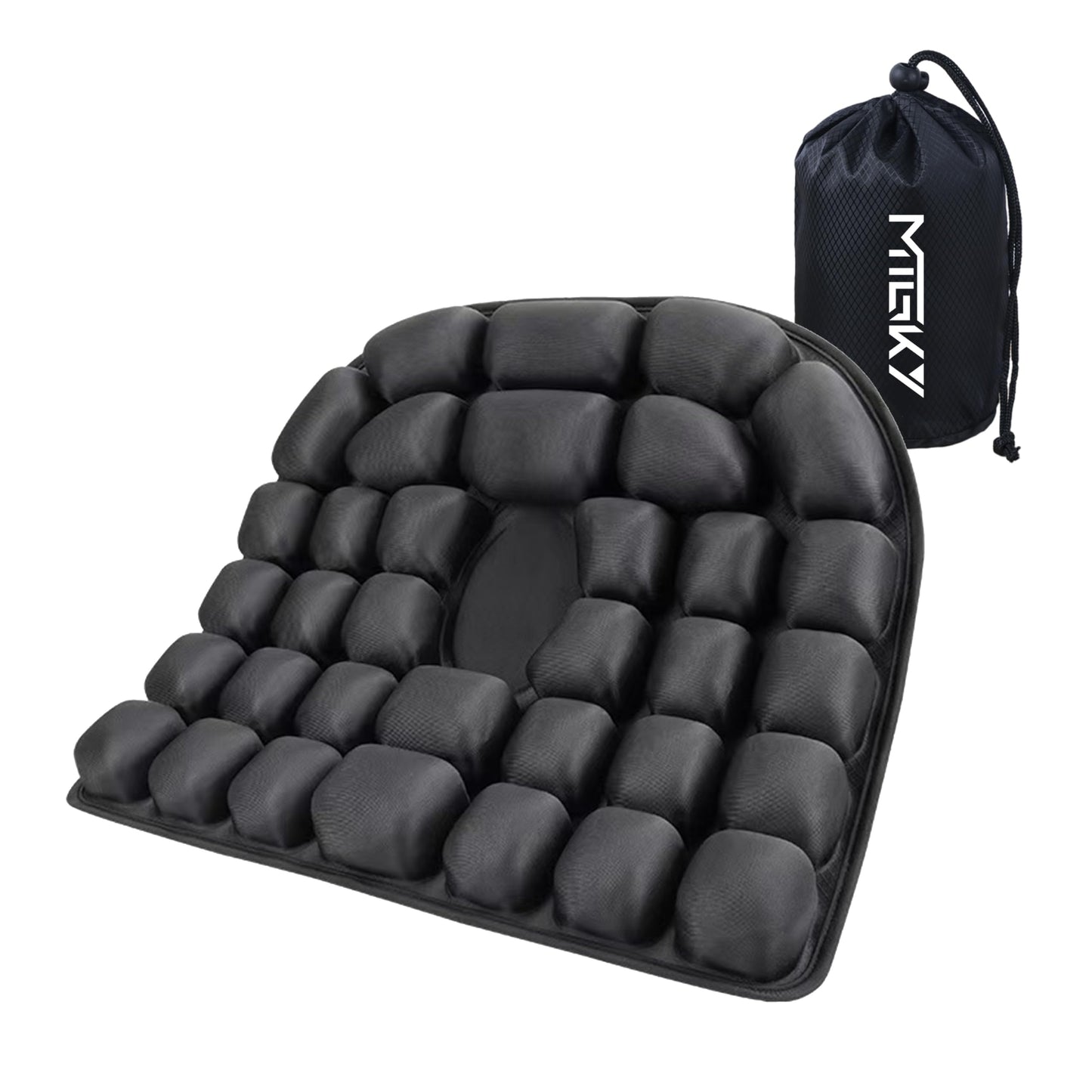 Upgrade Travel Seat Cushion for Airplane,Portable&Adjustable Air Seat Cushion,Coccyx Tailbone Pain Relief Chair Pad,Inflatable Cushion for Wheelchair, Travel,Driving,Office Work