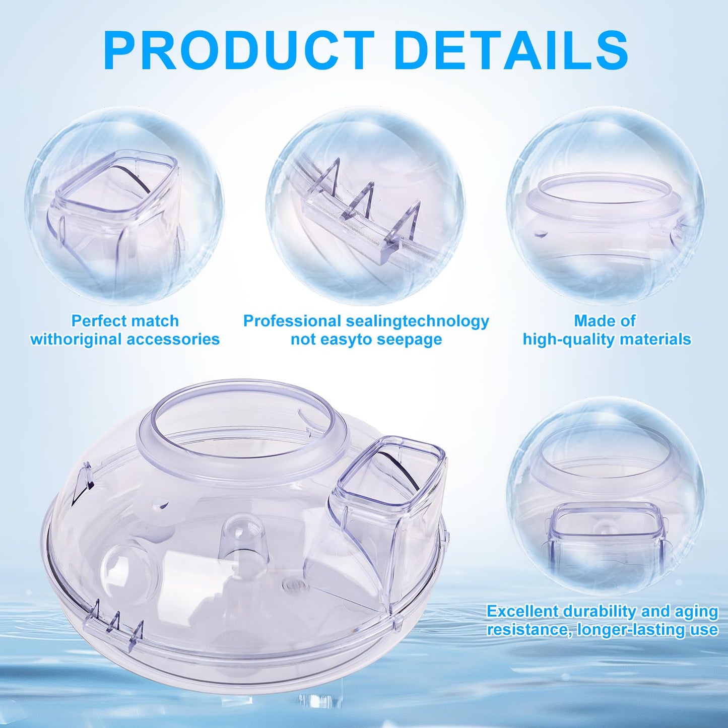 2 1/2 Quart Water Pan (Basin) Fit for Rb Vacuum Cleaner Replacement for E Serie and E2 Type 12 (Black, Silver, Gold), E2 (Black, Gold 2, Blue 2) Vacuum Cleaning System