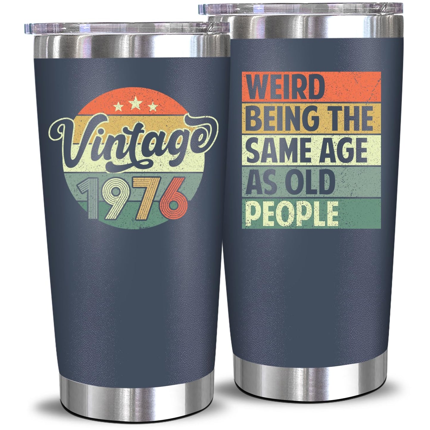 NewEleven 50th Birthday Gifts For Men Women - 50th Birthday Decorations For Him Her - Present For Men Women Turning 50 Year Old Gifts For Mom, Dad, Wife, Husband - 20 Oz Tumbler