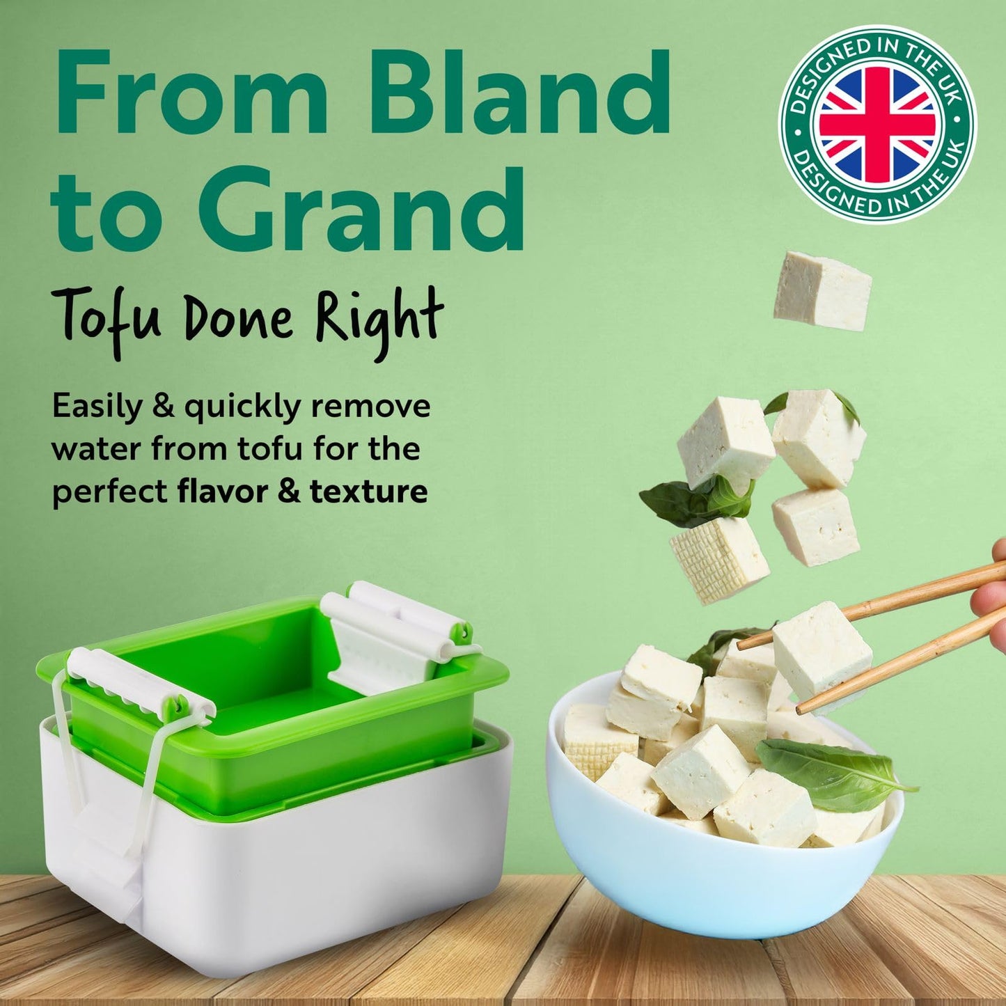 Tofuture Tofu Press - The Original and Best Tofu Press. Easily And Quickly Remove Water from Tofu to Improve the Flavor and give Perfect Texture Everytime