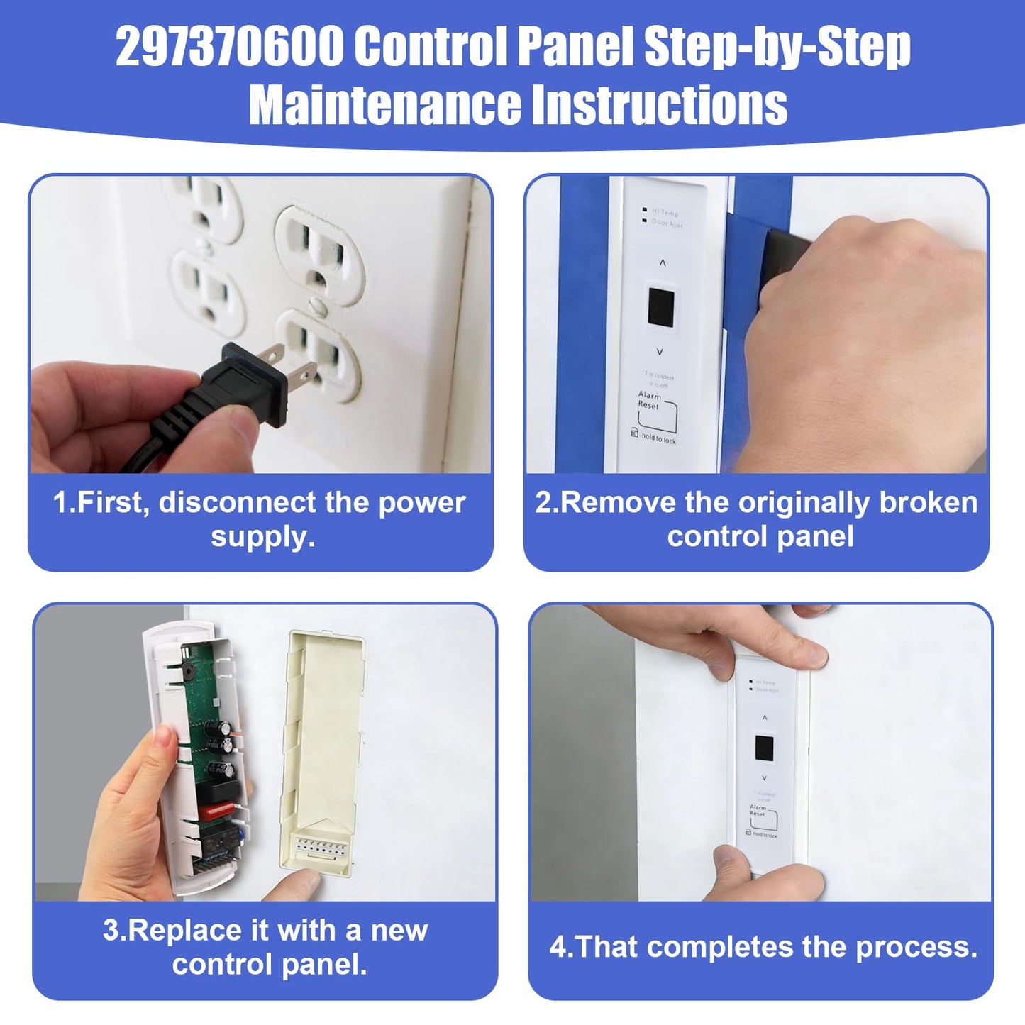 IURILA 297370600 Freezer Electronic Control Board - Replaces 297241800, 297366100