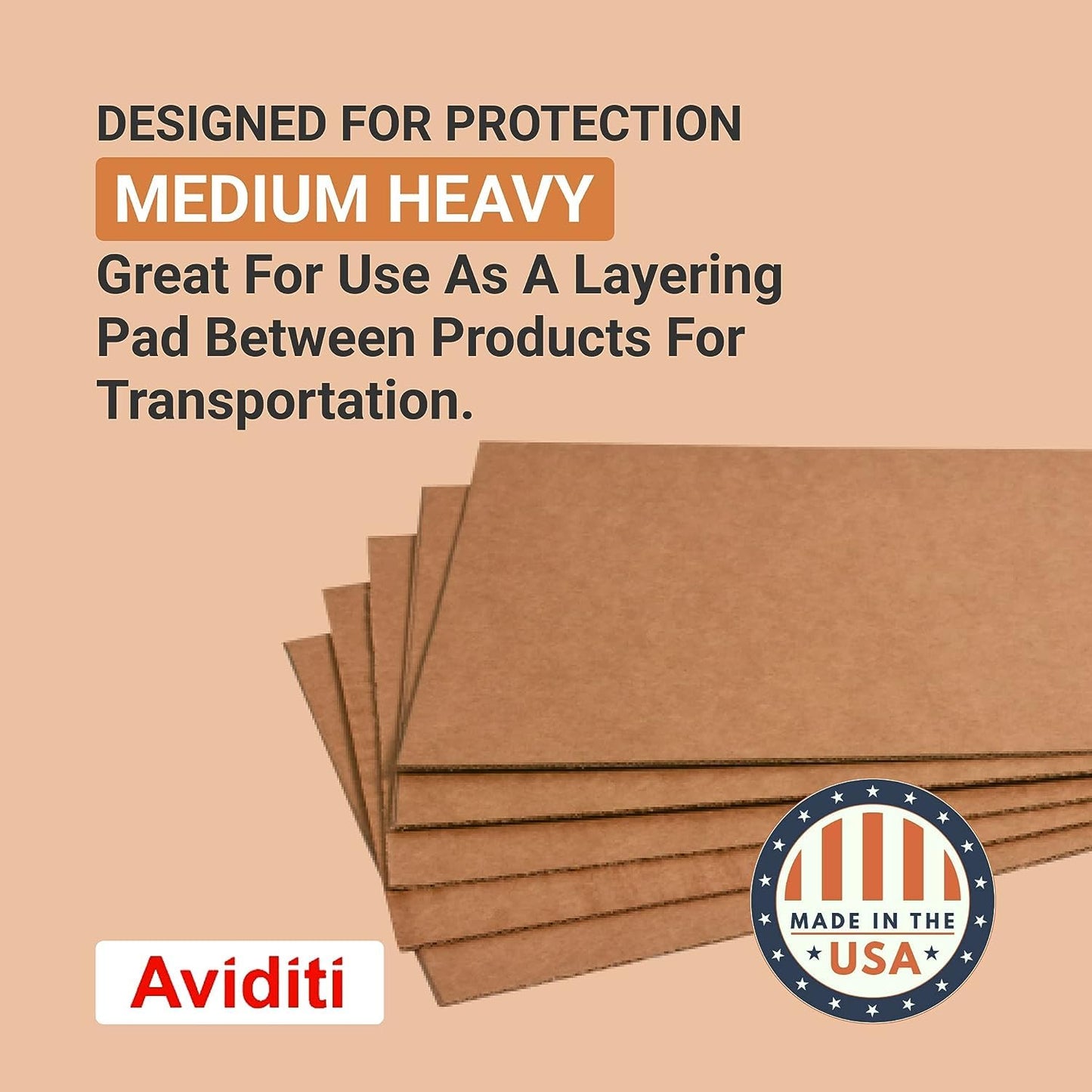 BOX USA Corrugated Cardboard Sheets 24" x 72" (5 Pack) Large Card Board for Layer Separation Packaging Mailing Shipping Packing, and Protecting Products from Forklift Damage - 5 Pack