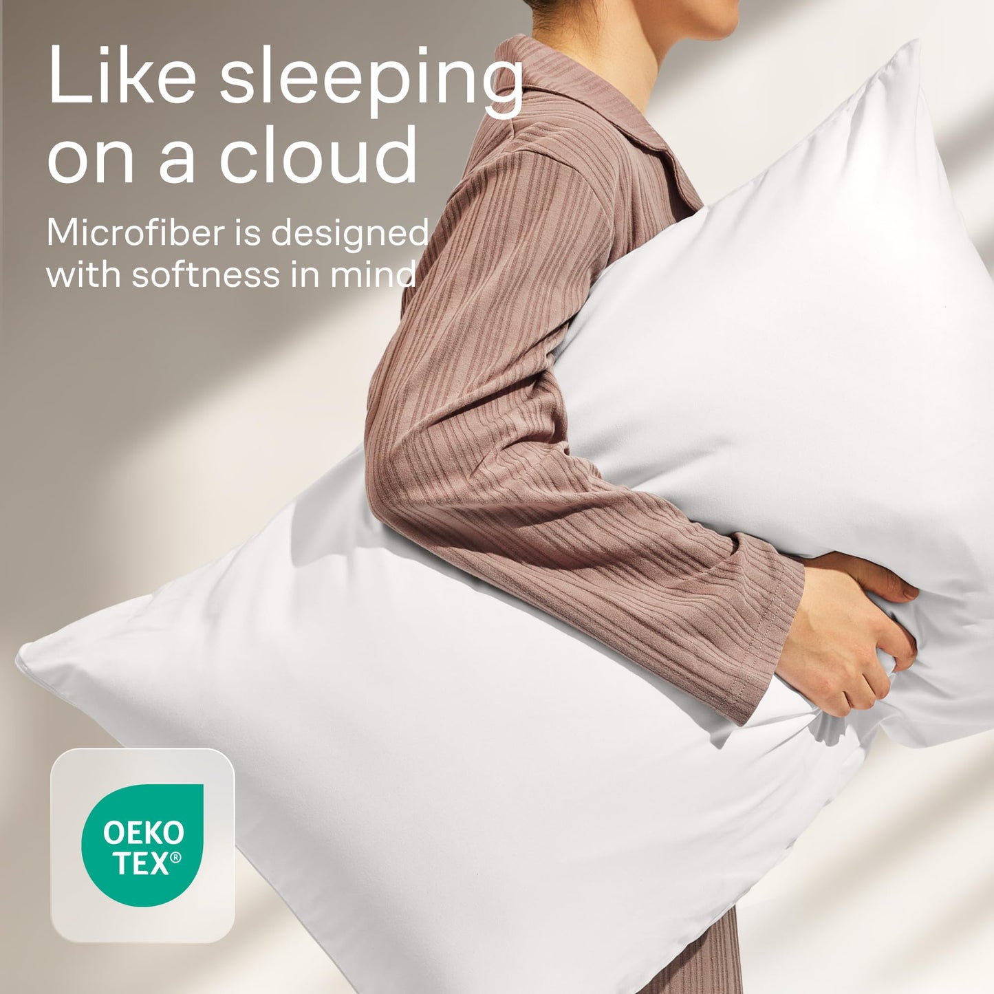 Ultra Soft Pillow Protectors with Zipper King Size - Set of 8 Breathable Pillow Covers - 100% Protection Against Stains, Dust & Dirt - Machine Washable (White)