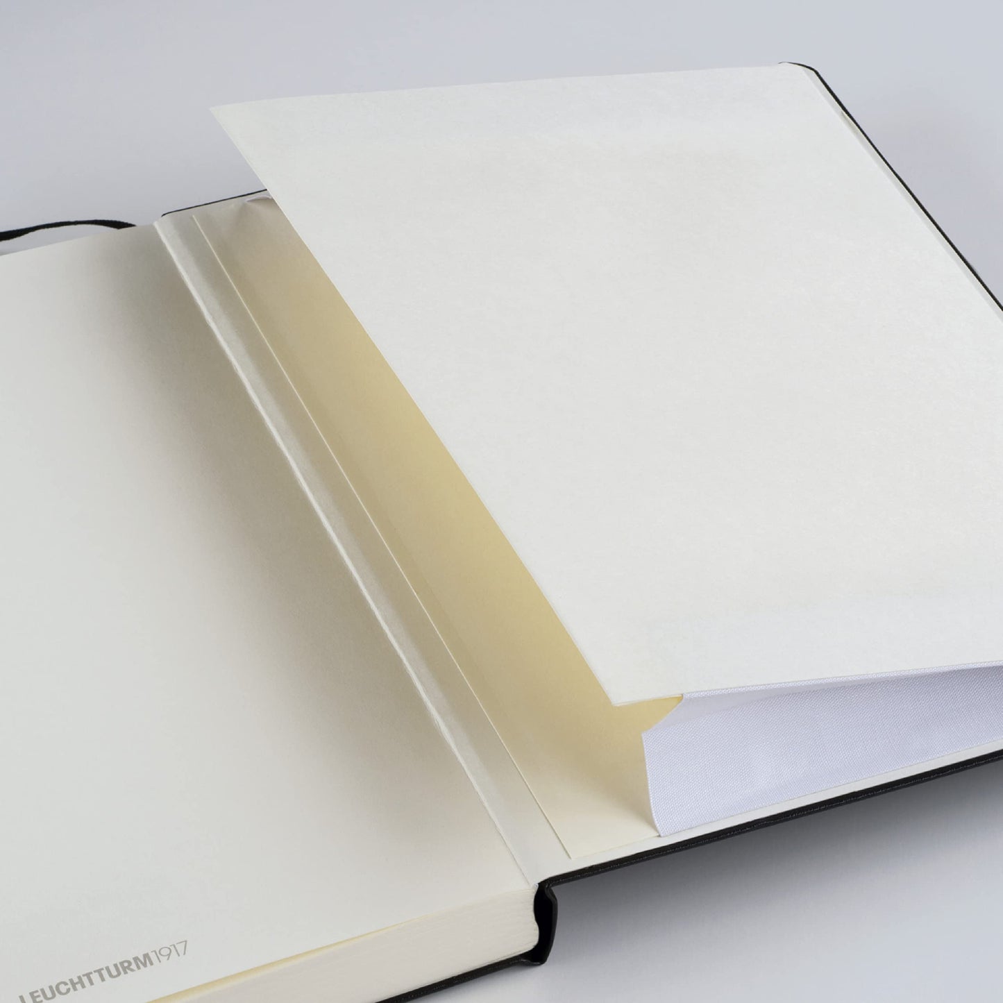 LEUCHTTURM1917 - Notebook Hardcover Master Slim A4+ - 123 Numbered Pages for Writing and Journaling (Navy, Ruled)