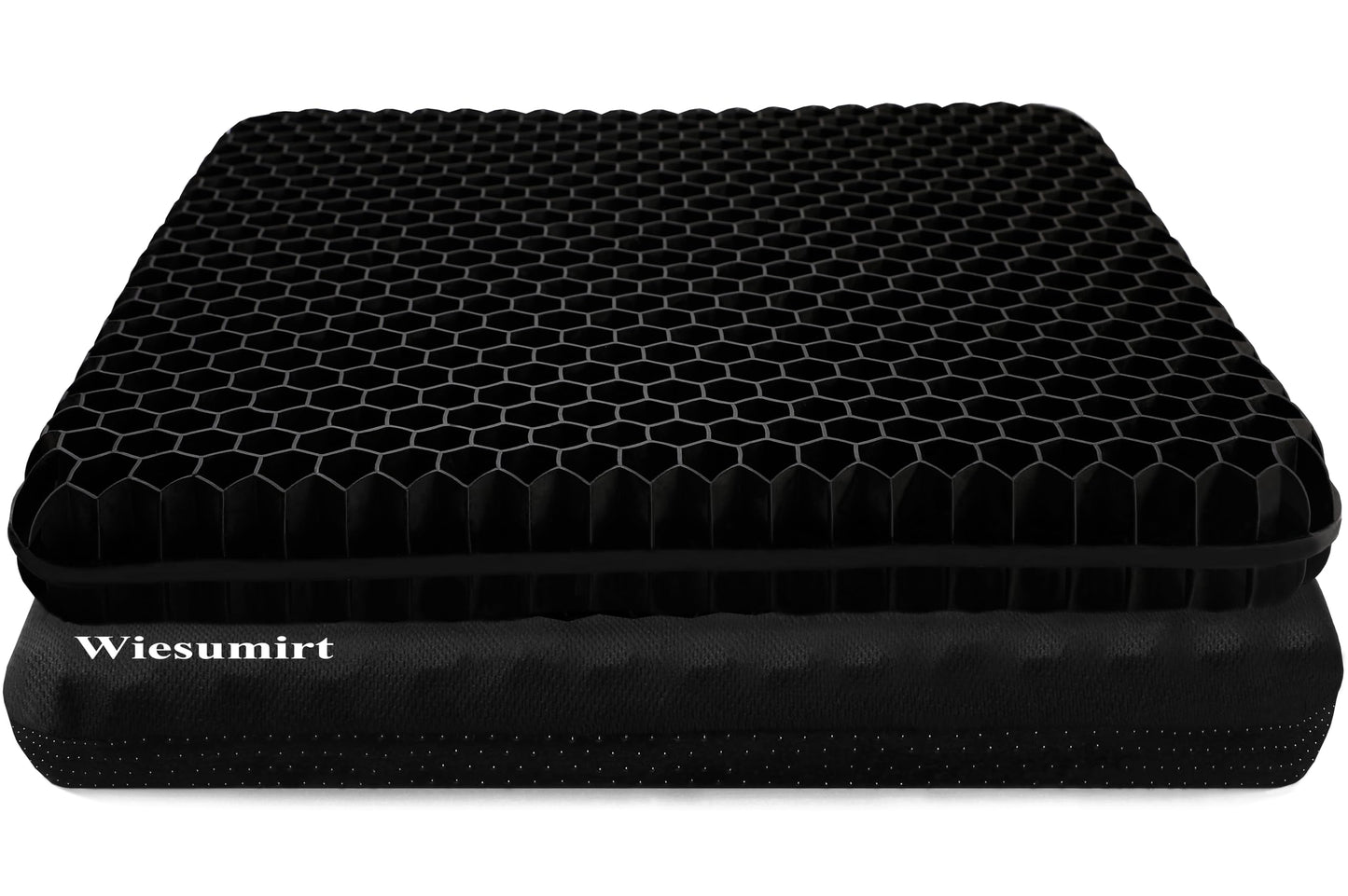 Plus Size Gel Seat Cushion for Long Sitting, Extra Large and Thick, Seat Cushion for Back, Sciatica, Hip, Tailbone Pain Relief, Used for The Office, Wheelchair, Car, Recliner, Stadium, Kayka.(Black)