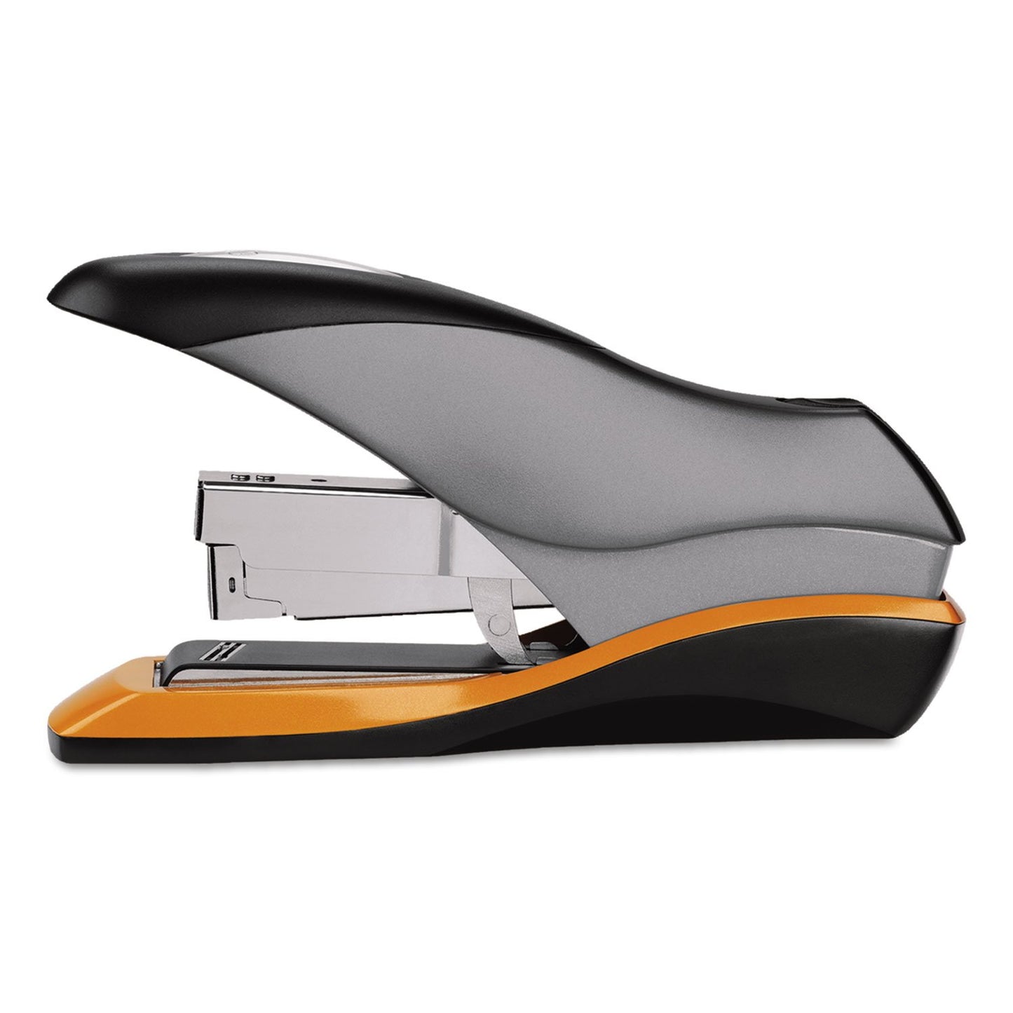 Swingline Stapler, 70 Sheet Capacity, Optima 70, Jam Free, Reduced Effort, Soft Grip, Metal, Silver/Black/Orange (87875)