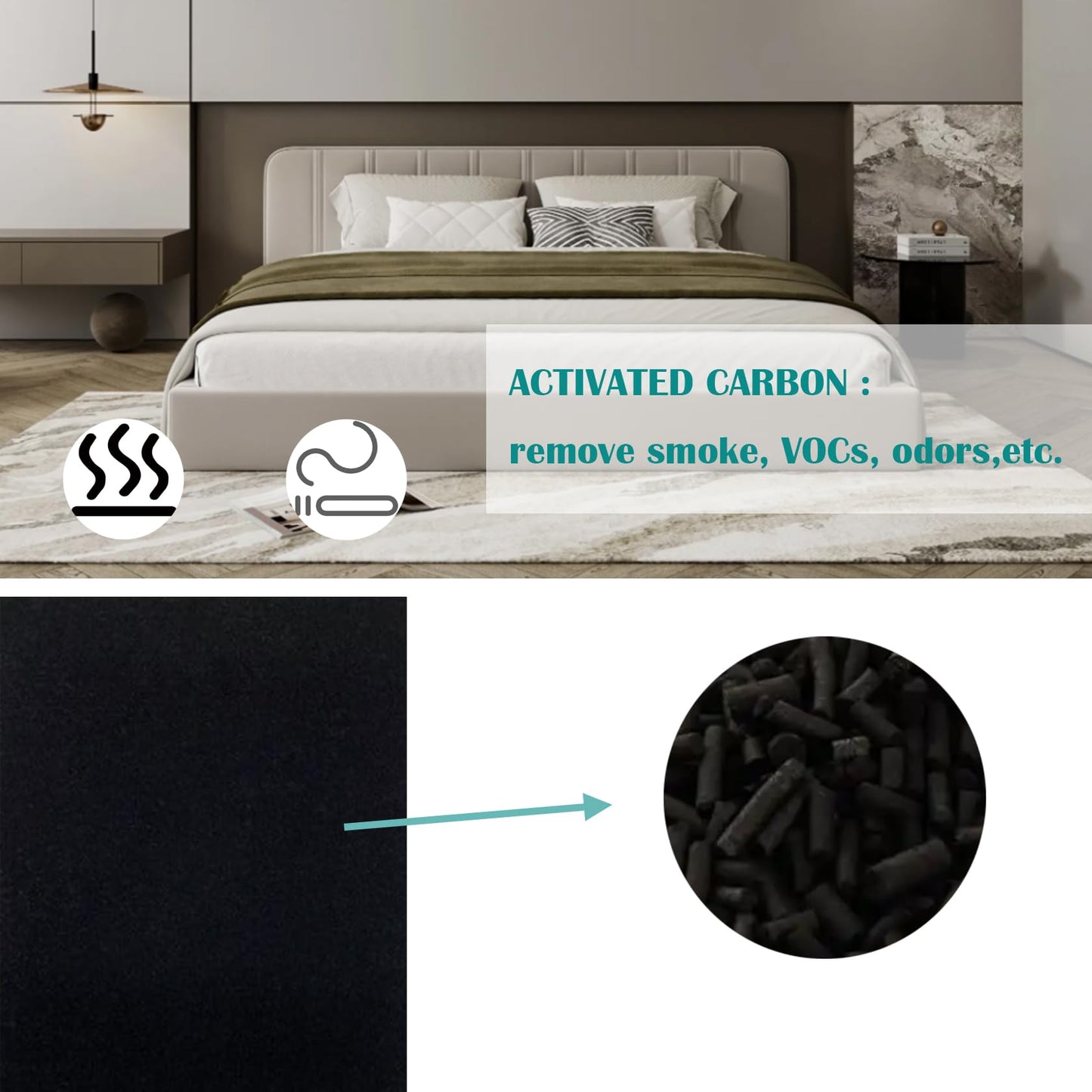 FLT5600 Filter N Replacement for GermGuardian AC5600W AC5600WDLX Air Purifier | 2-Pack HEPA 4-Pack Activated Carbon Pre-Filters – Capable of Capturing Dust, Smoke, Pet Dander, Ideal for Home & Office