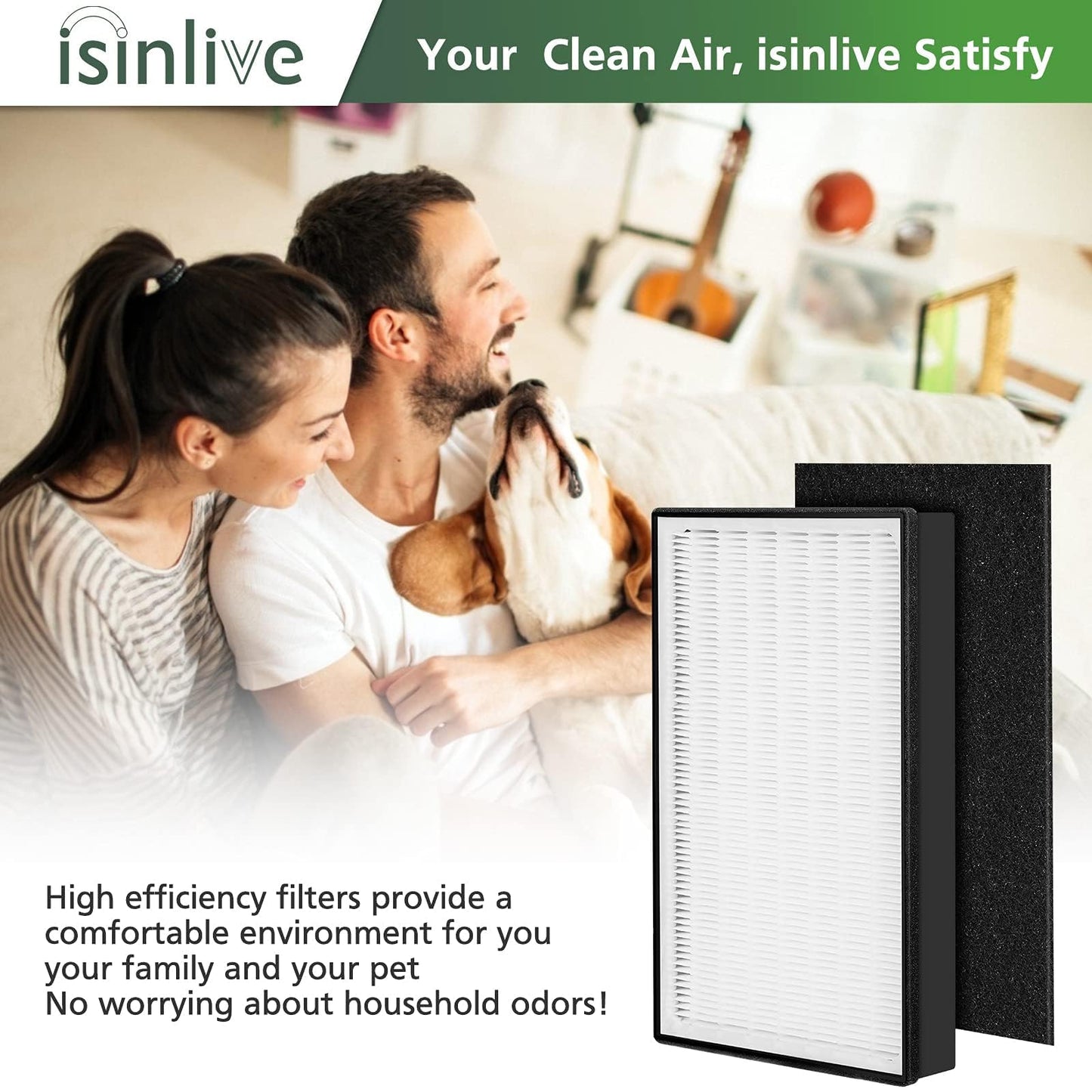 3 Pack A2 Filter Replacement Compatible with 3M Filtrete Room Air Purifier Models FAP-C02-A2, FAP-C03-A2, FAP-T03-A2, Part # 1150101