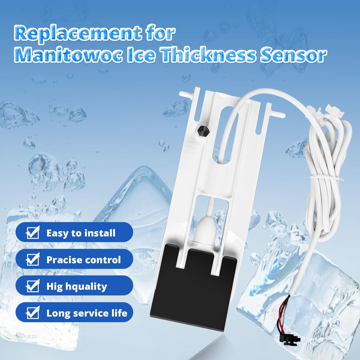 000008660 Ice Thickness Probe Assembly Replacement for Manitowoc, 8660 Ice Thickness Control Ice Machines Parts Compatible with Manitowoc Indigo Series Ice Machine etc