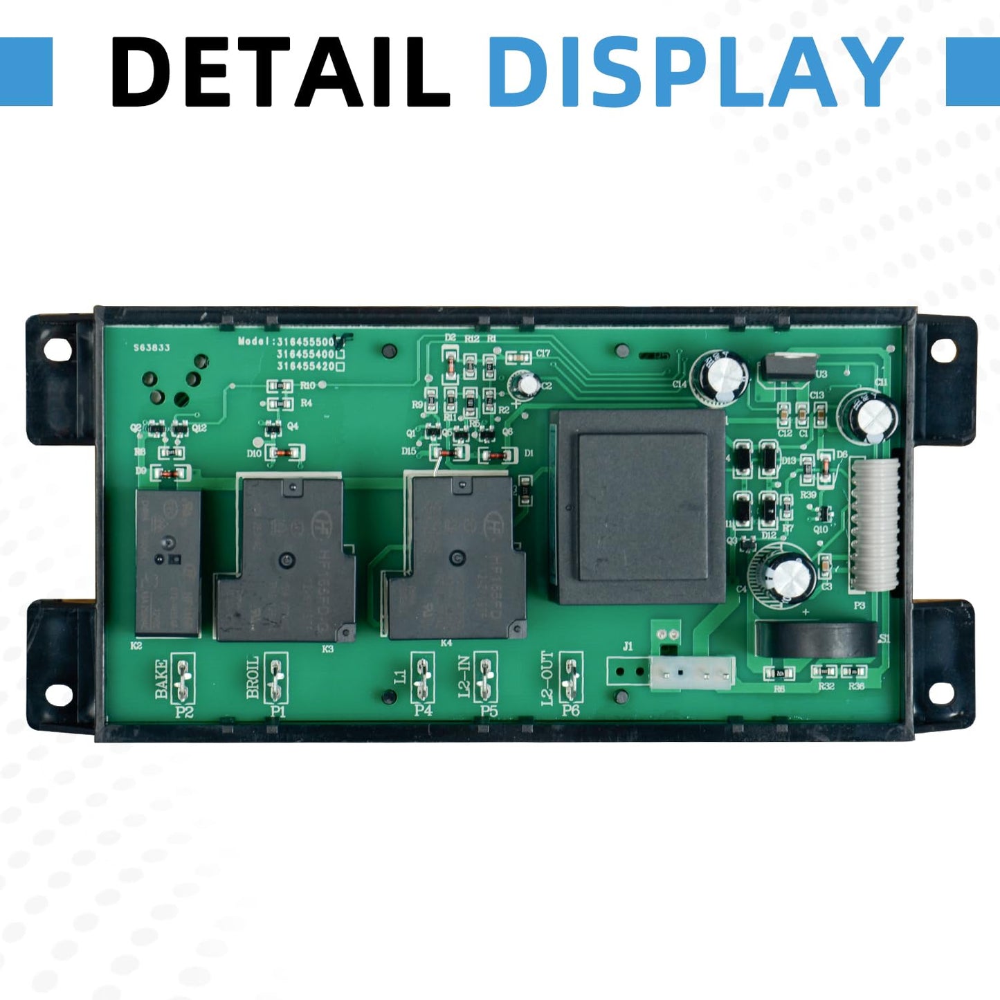 316455500 Upgraded Range Oven Board Compatible with Frigidaire and Electrolux Stove Clock Control Board Electric