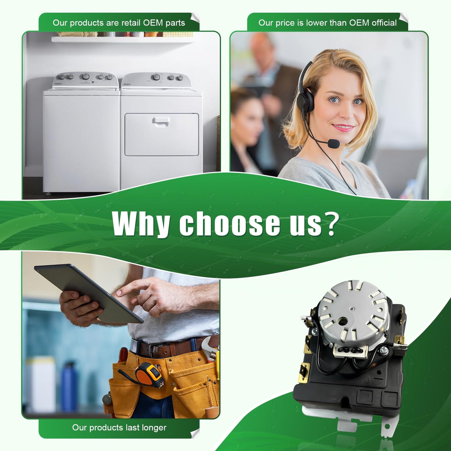 WE4M532 Dryer Timer Compatible with GE Hotpoint Dryer, Replacement Part WE4M362 WE4M532-24PK 234D1296P004 TMD1FM07 WE04M0532 3029573 AP5788219 PS8746223 EAP8746223 PD00025191