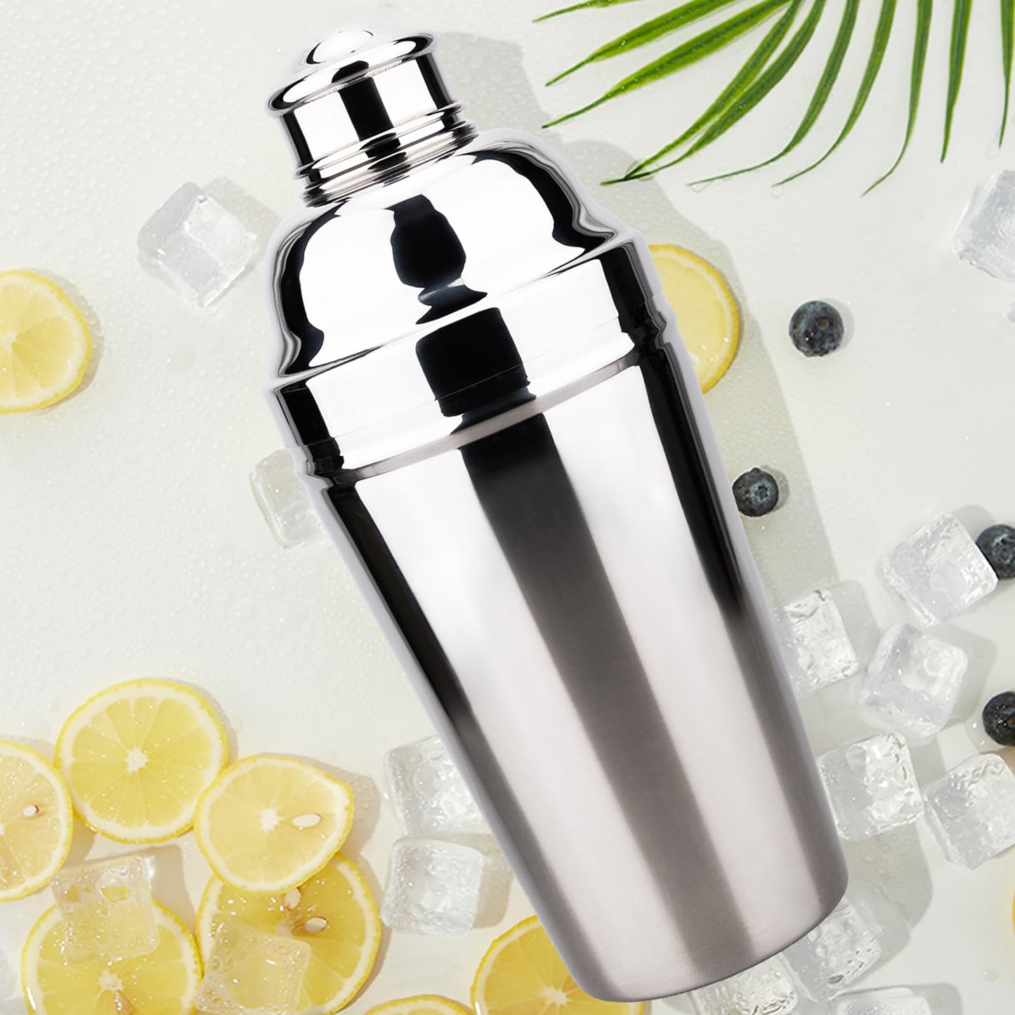 MeowvCraft 60oz Large Cocktail Shaker, Stainless Steel Bartender Professional Drink Shakers with Built-In Strainer, Martini Shaker Bar Home Mixology Tool, Sliver Large Drink Mixer Bartending Tool