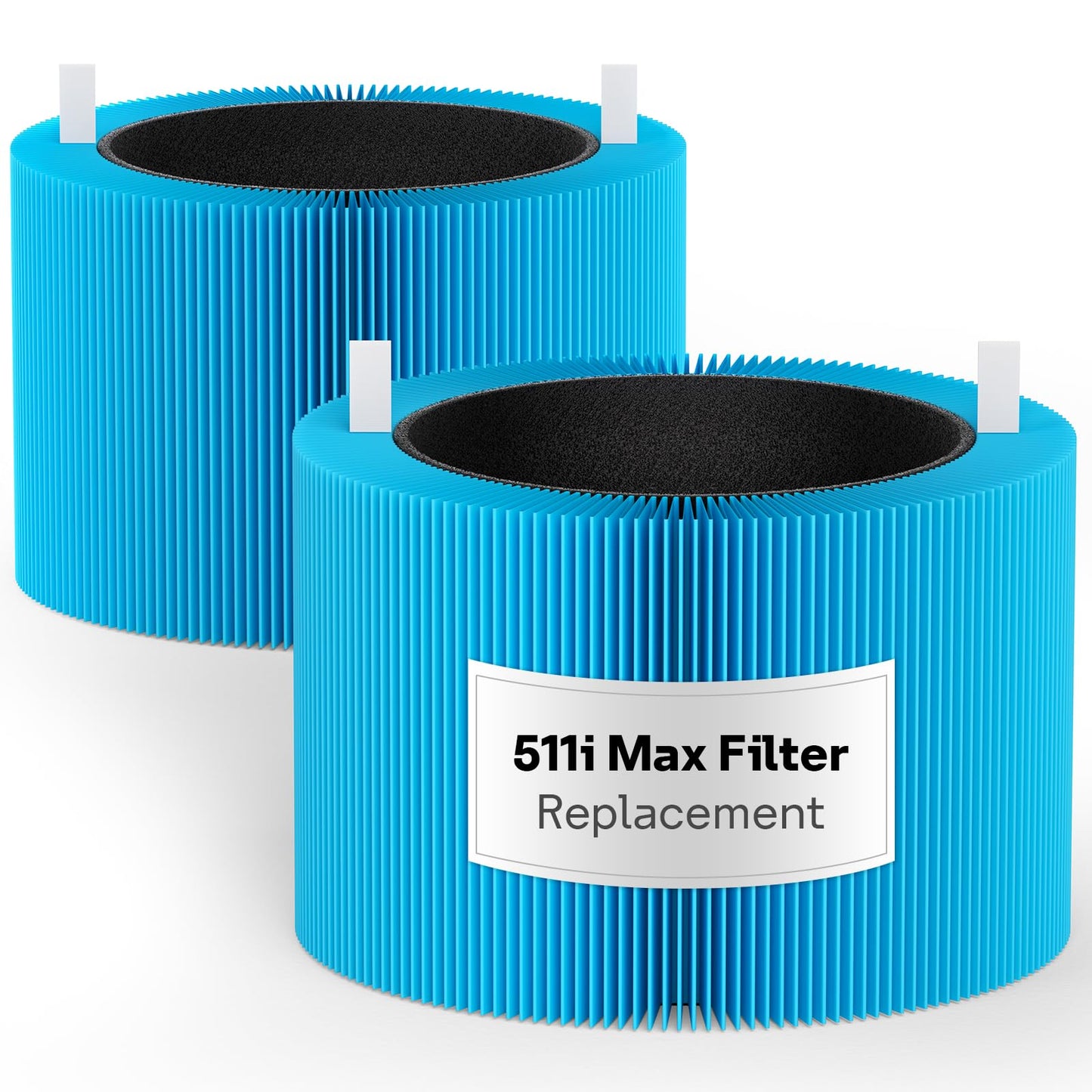 Leemone 511i Max AllergenBlock Filter Replacement Compatible with Blue Pure 511i Max Air Puri-fier, Blue Pure F5MAX, 2 Pack