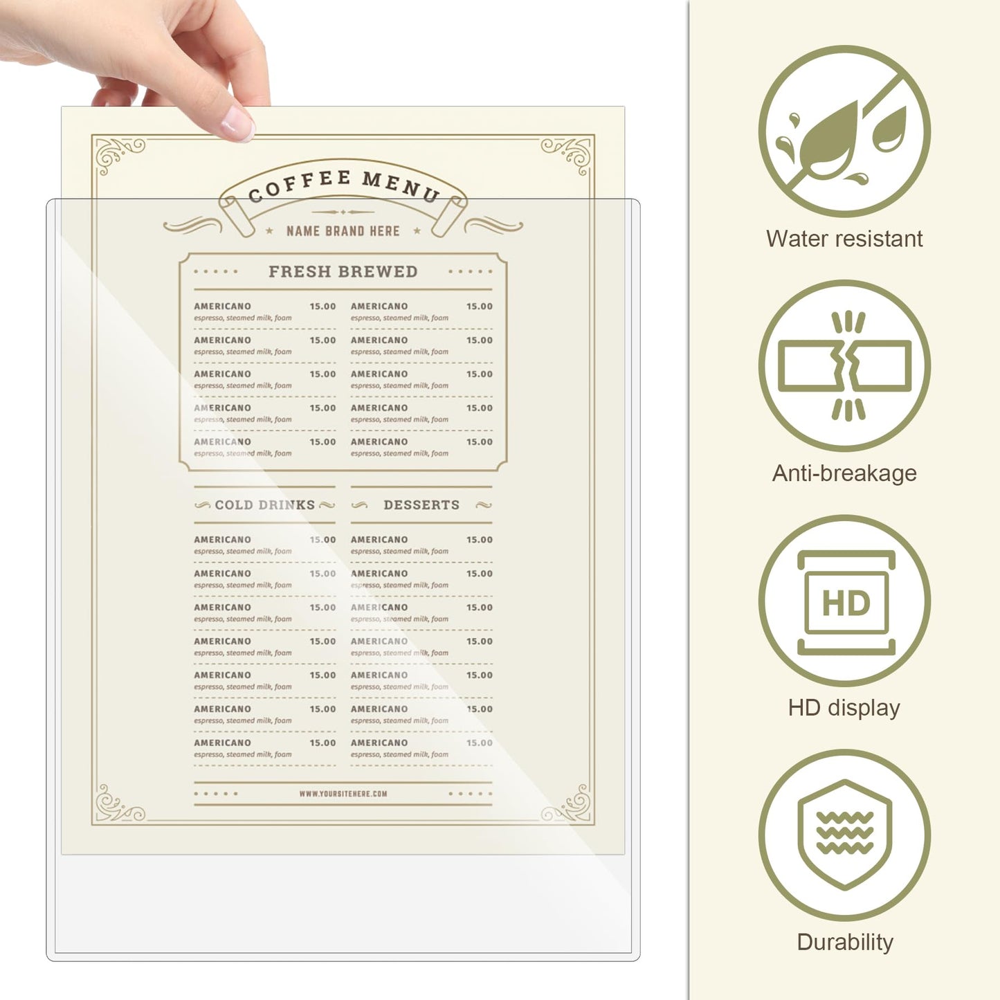 24 Pcs 8.5 x 11'' Rigid Print Protectors, Clear Rigid Top loaders Plastic Paper Page Protectors, Clear Plastic Page Protectors for Photos and Documents