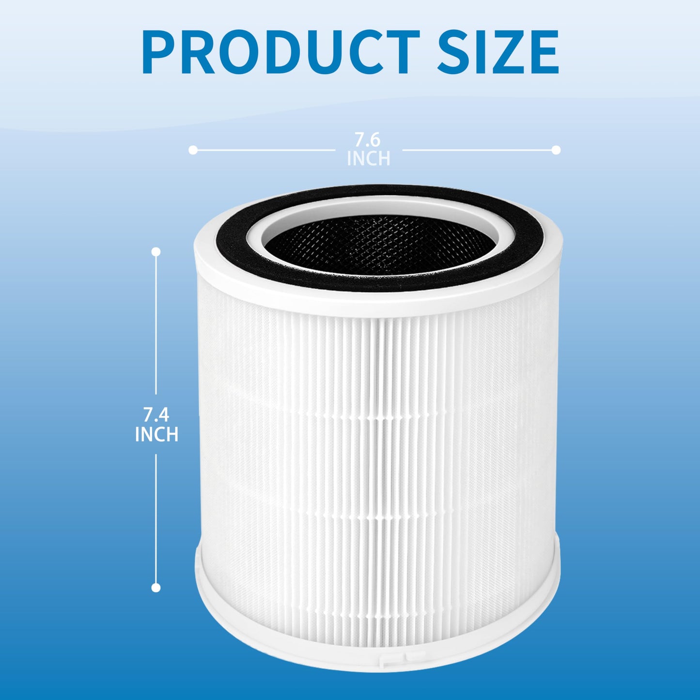 Alvamoyle AP301 AP302 Replacement Filter, Compatible with Dayette AP301 AP302 and JOWSET AP301 AP302 Air Purifier, 2Pack (AP301 AP302 Filter 2Pack)