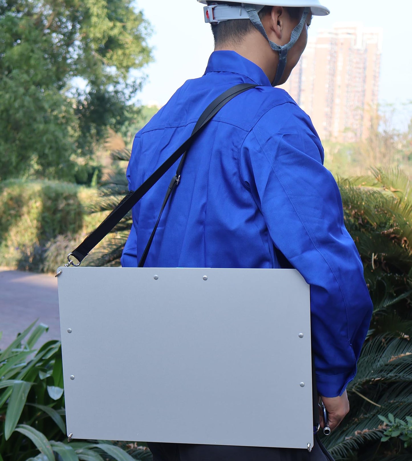 Three Clip Metal Clipboard with 2 Dedicated Shoulder Strap,11x17 Artist Clipboard Aluminum,Large Drawing,Field Portable,Tactical,Urban Sketch
