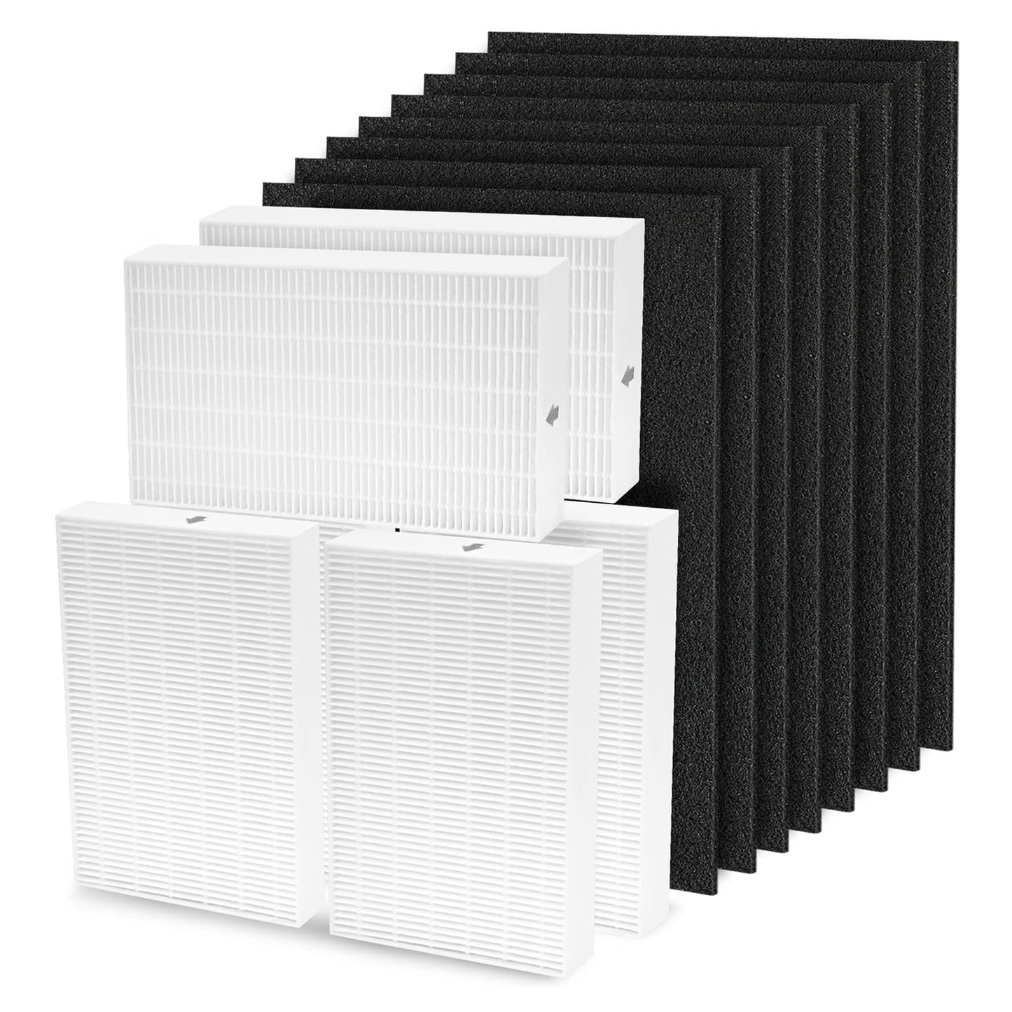 HPA300 Filter R replacement for Honeywell HPA300, HPA200, HPA100, HPA090 Series Air Purifiers, Replace #HRF-R3, HRF-R2, HRF-R1 (6 HEPA Filter R + 8 Activated Carbon Pre-Filter)