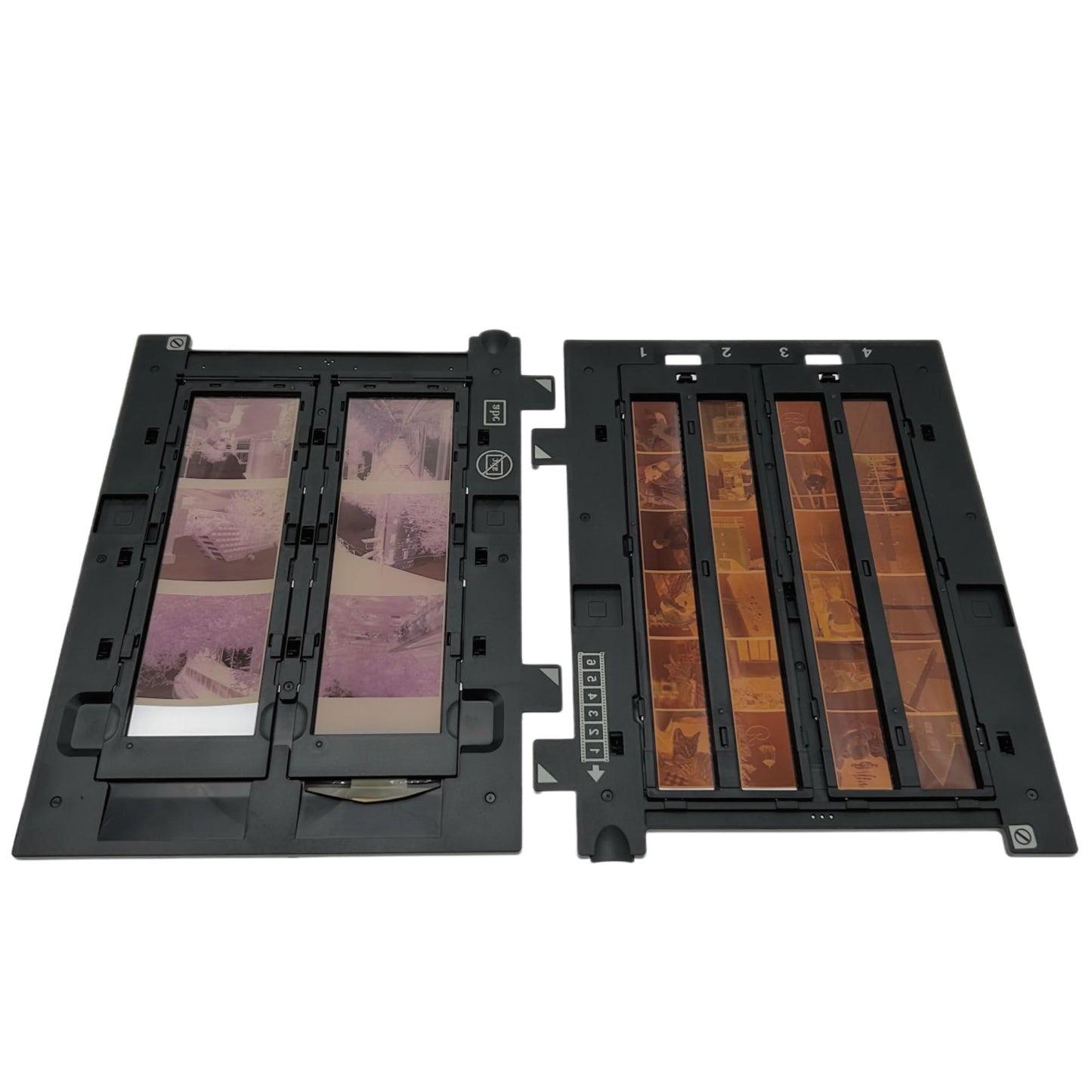 OKLILI 120/220 & 35mm/135 Medium Format Positive Photo Negative Film Holder Guide Compatible with Epson Perfection V700 V800 Photo V750 V850 Pro Scanner