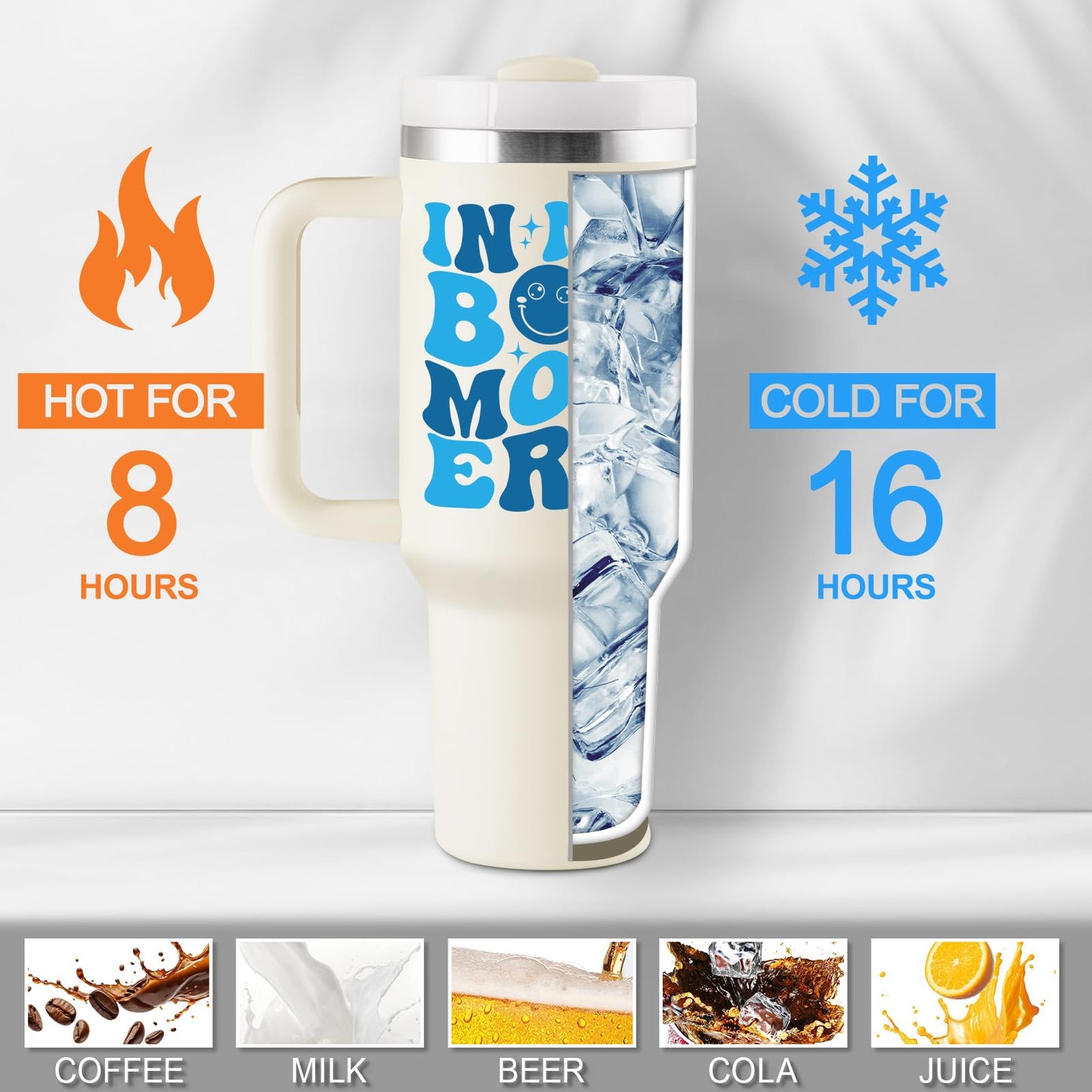 Boy Mom Gifts for New Mom - First Mothers Day Gifts for New Moms, Boy Mama, Pregnant Mother, Expecting Mommy, First Time Moms To Be, Mommy To Be - 40oz Travel Cup Insulated Tumbler with Lid & Straw