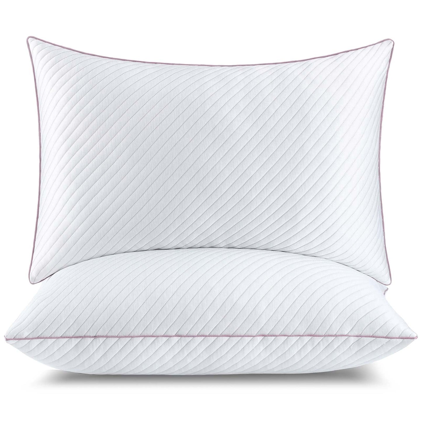 Olaftin Shredded Memory Foam Cooling Pillows 2 Pack,King Size Bed Pillows for Side,Back & Stomach Sleepers